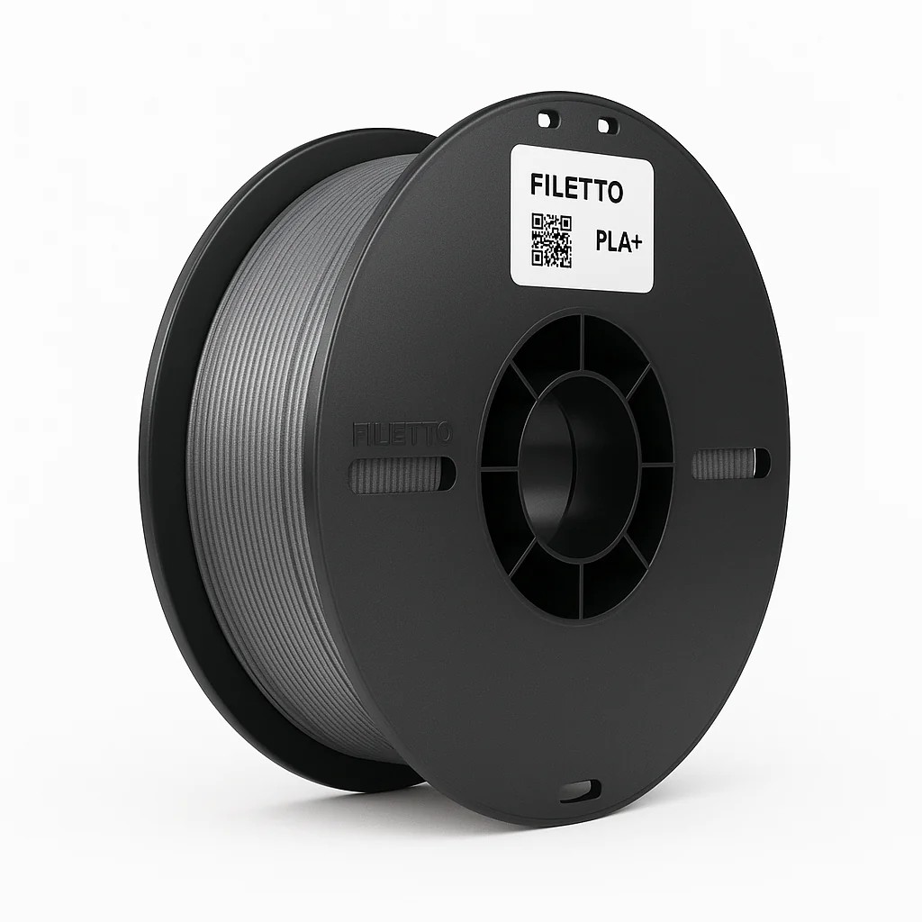 Filetto PLA+ 1.75mm 1 KG 3D Yazıcı Filamenti - AMS Uyumlu - Gri