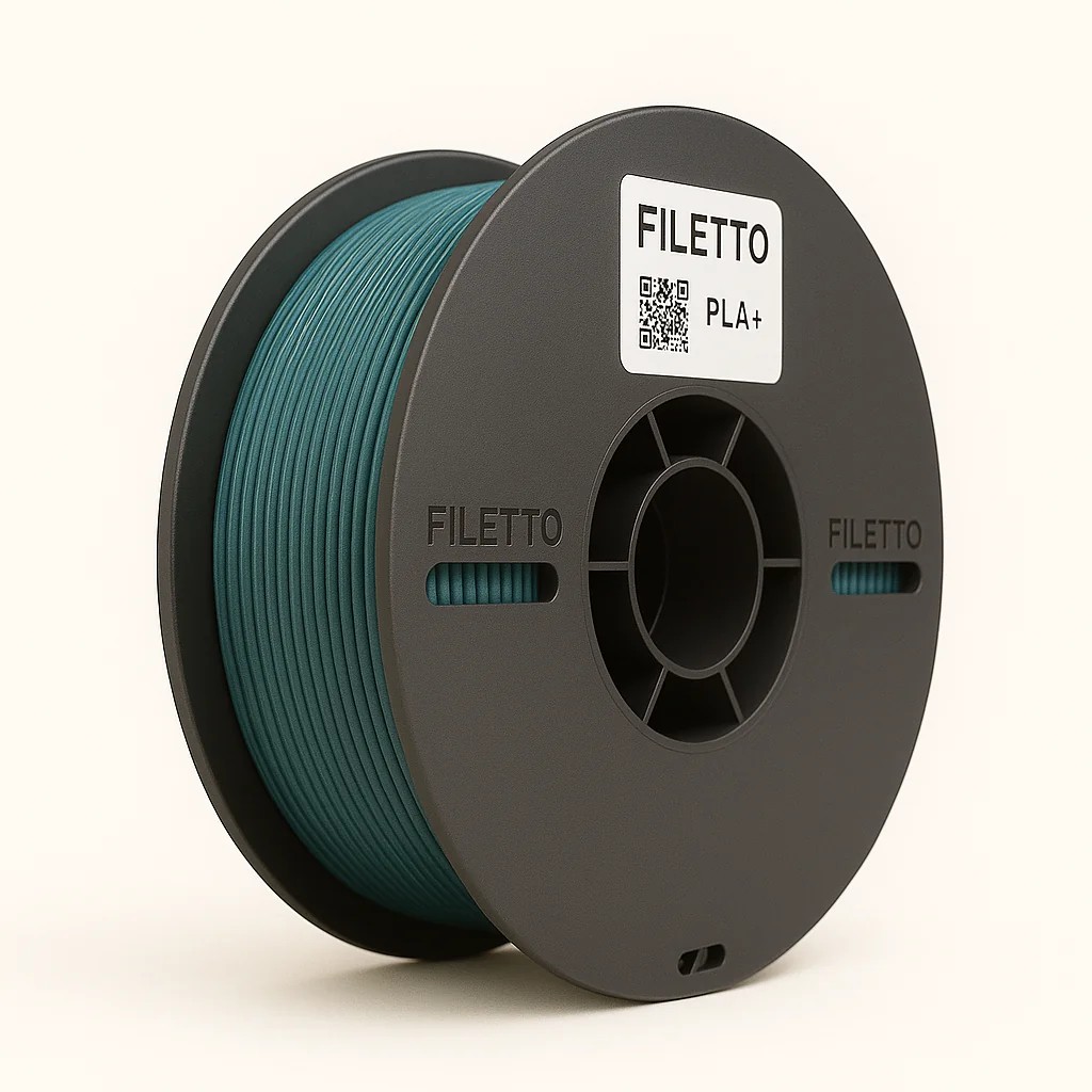 Filetto PLA+ 1.75mm 1 KG 3D Yazıcı Filamenti - AMS Uyumlu - Petrol Yeşili