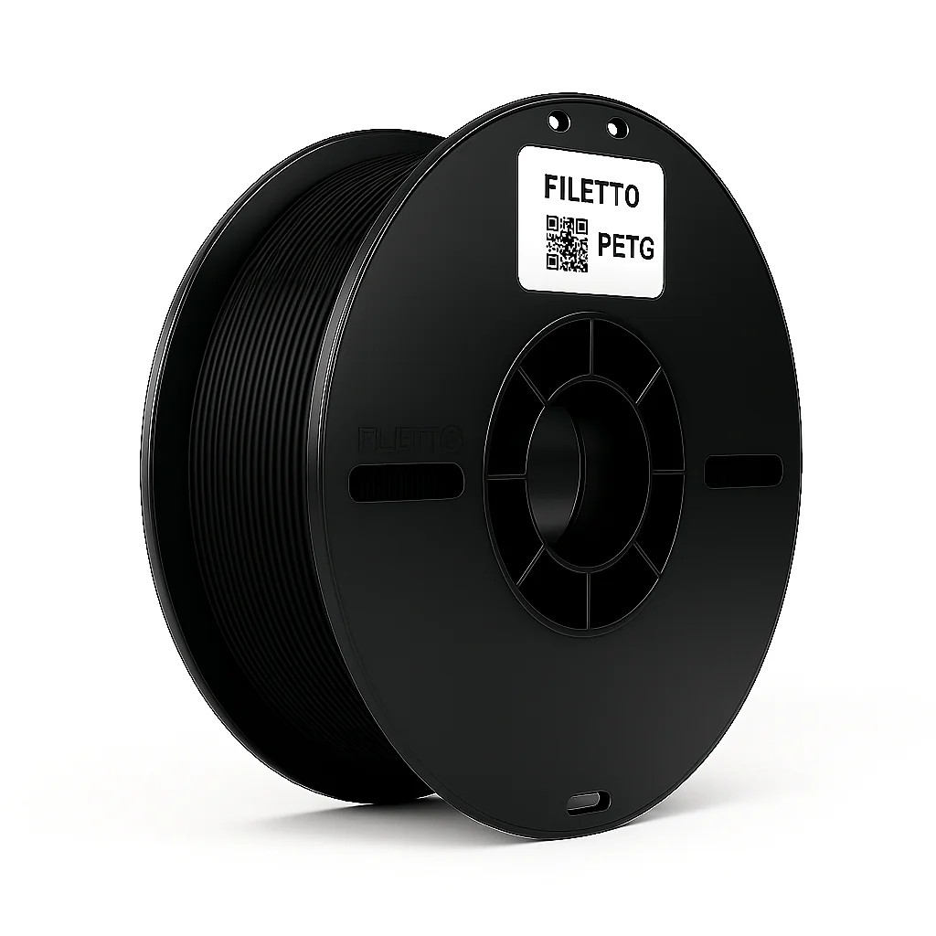 Filetto PETG 1.75mm 1 KG 3D Yazıcı Filamenti - AMS Uyumlu - Siyah