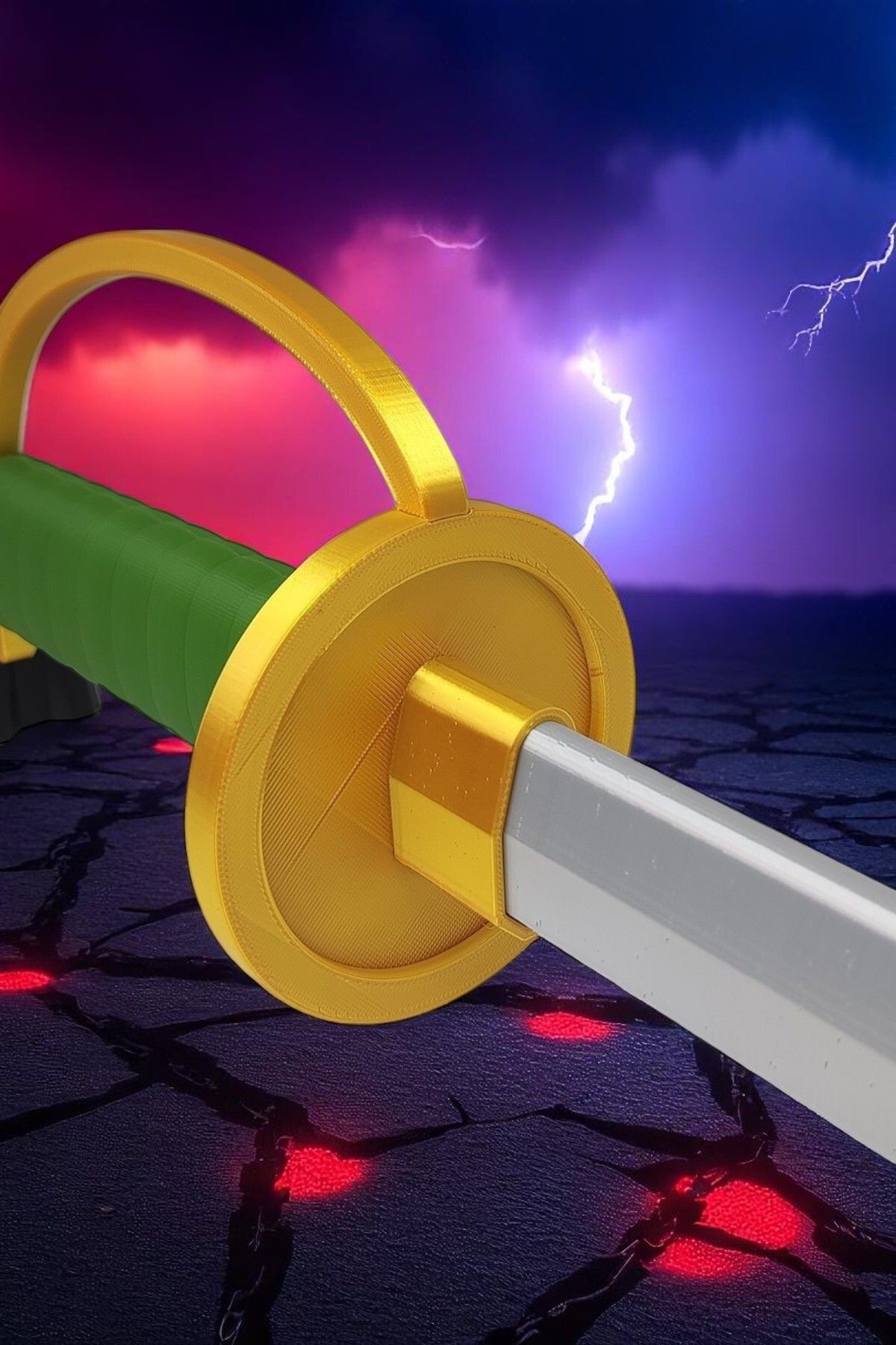 Gryphon Shanks Plastik Katana Dekor - One Piece (Açılır Kapanır)