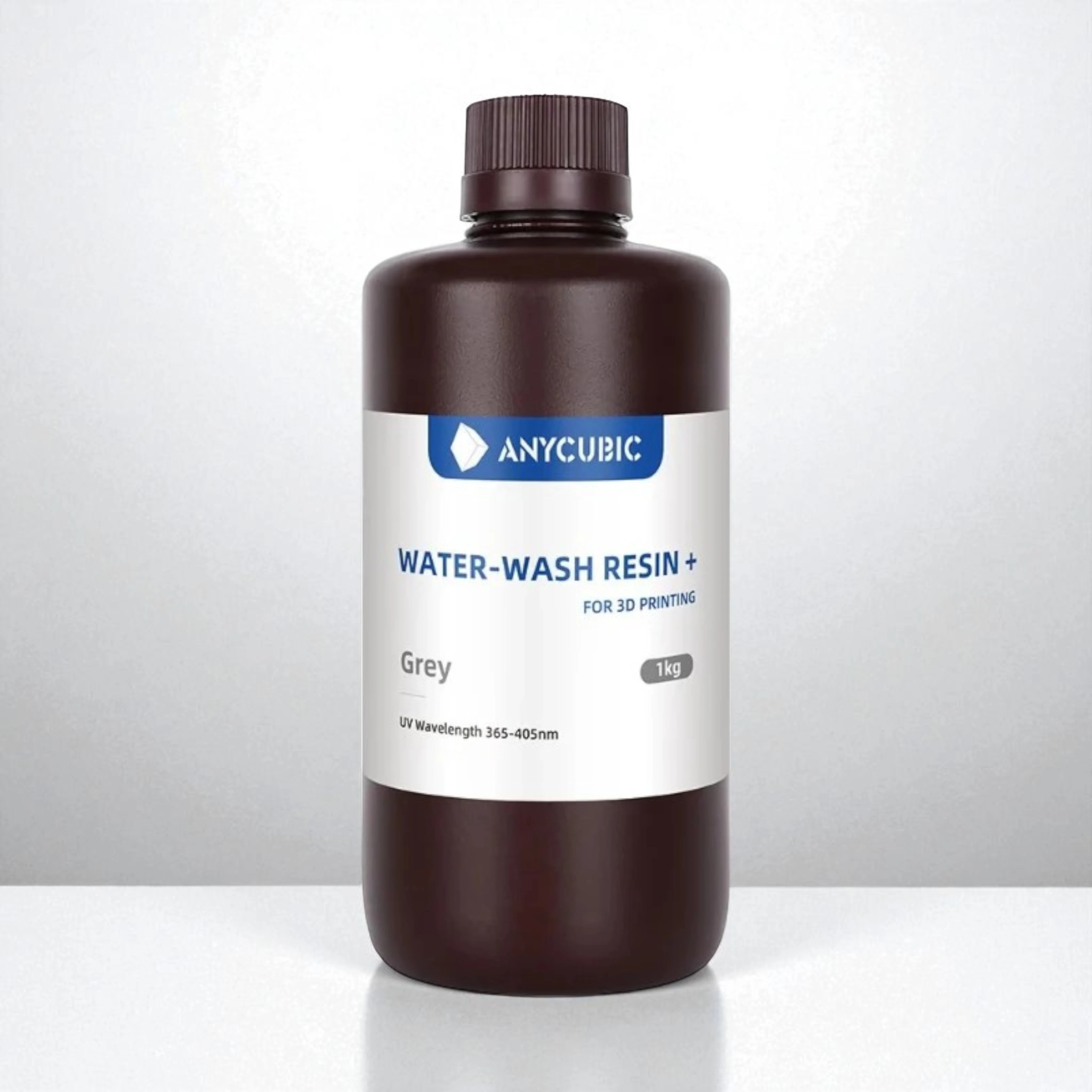 Anycubic Suda Yıkanabilir (Water Wash) SLA UV Reçine 1 KG Yeni Seri - Gri