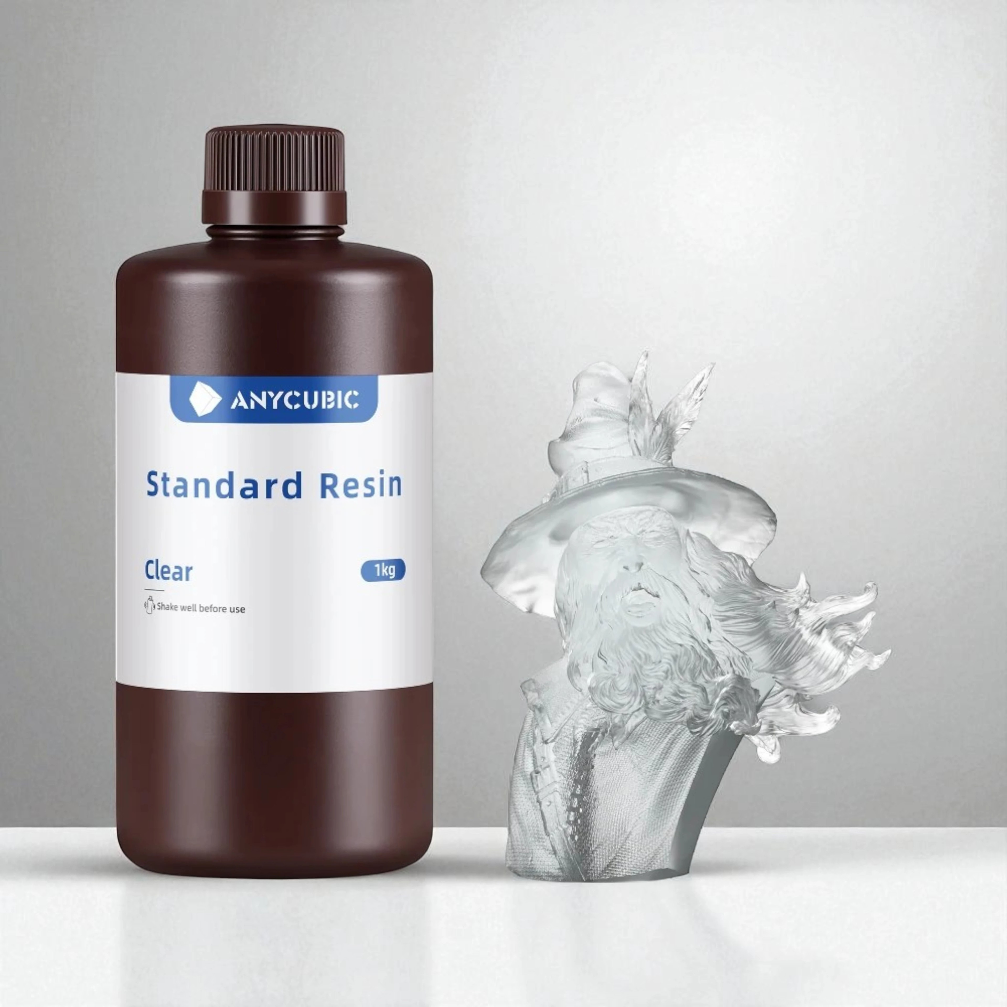 Anycubic SLA UV Reçine 1 KG Yeni Seri - Şeffaf
