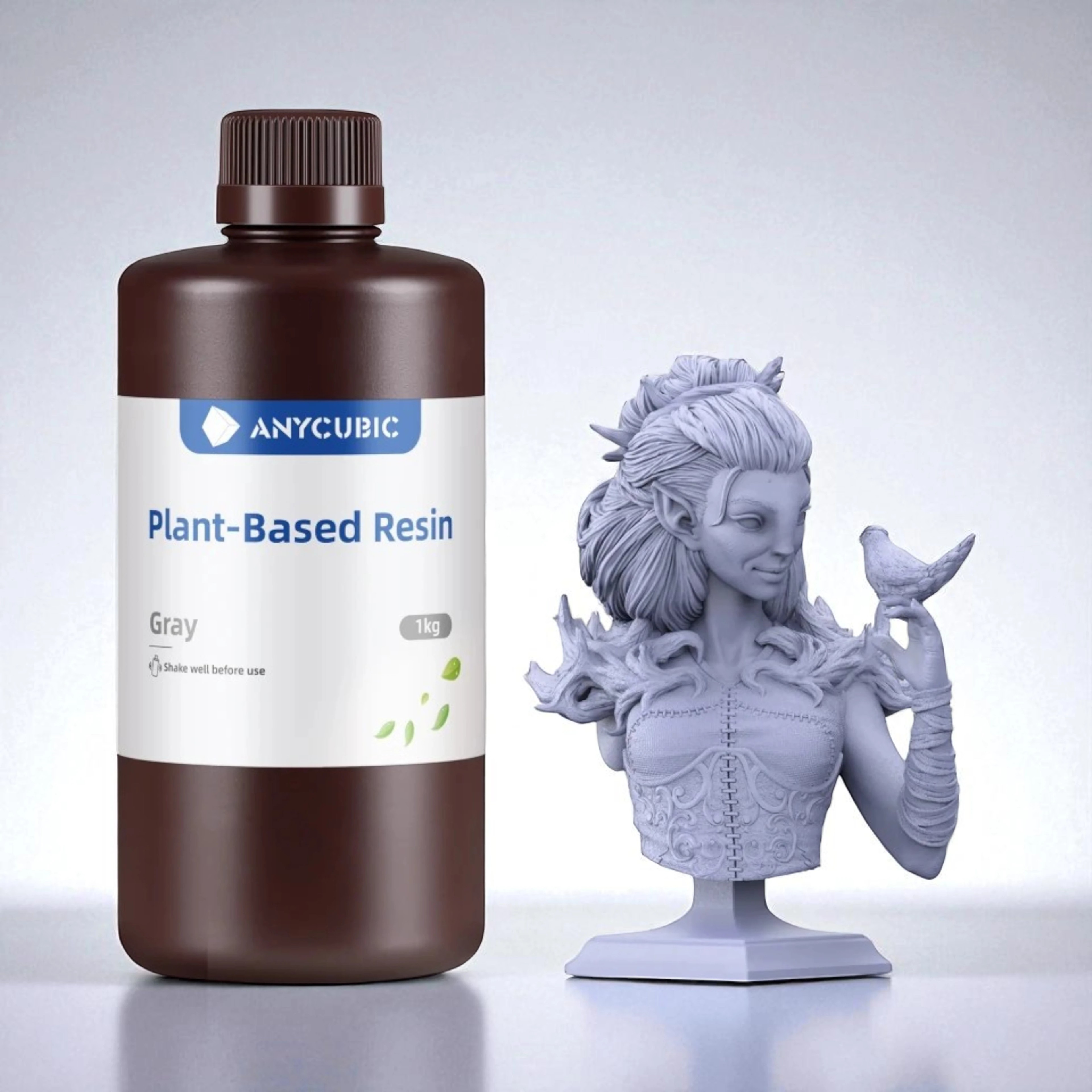 Anycubic Bitki Bazlı (Plant Based) SLA UV Reçine 1 KG - Gri