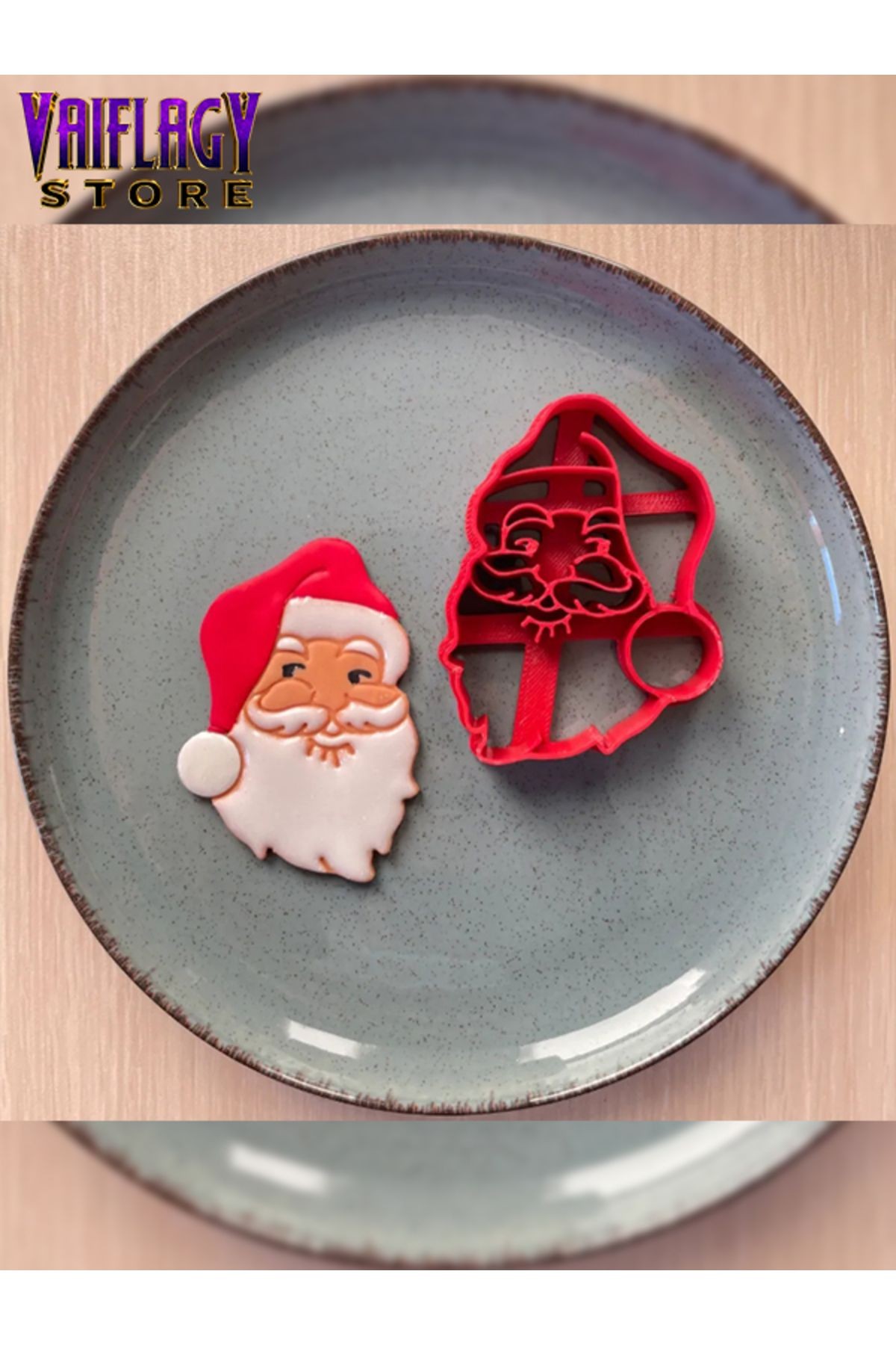 Hamur Şekillendirici Kurabiye Kek Kalıbı - Noel Baba