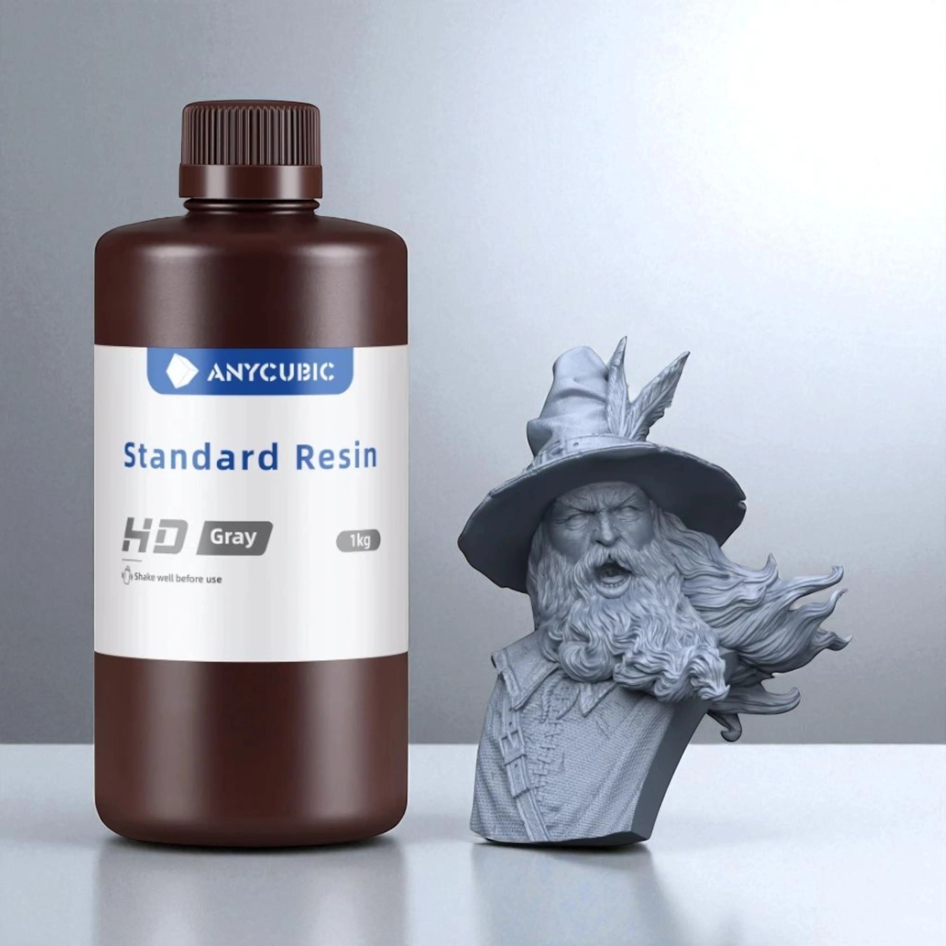 Anycubic SLA UV Reçine 1 KG Yeni Seri - HD Gri