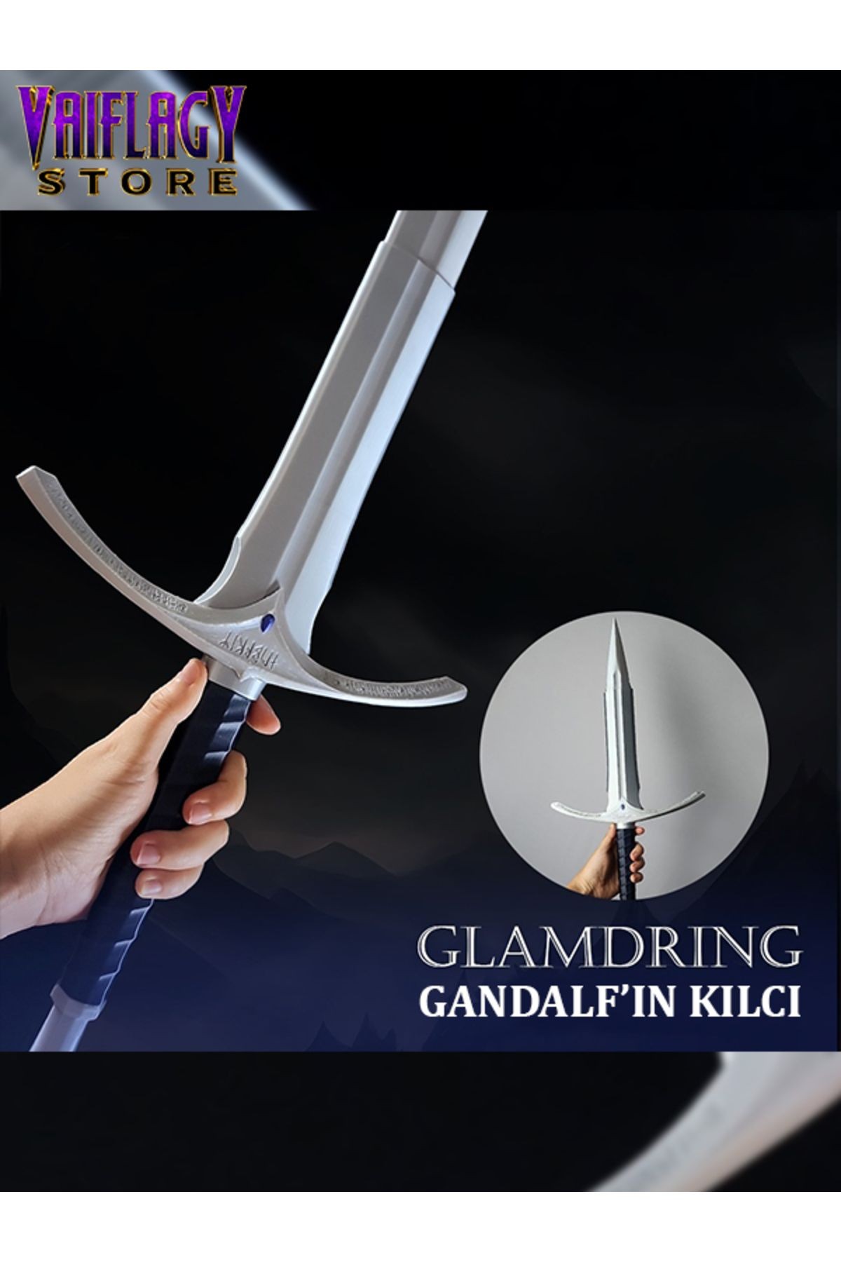 Yüzüklerin Efendisi Gandalf 'ın Kılıcı Glamdring