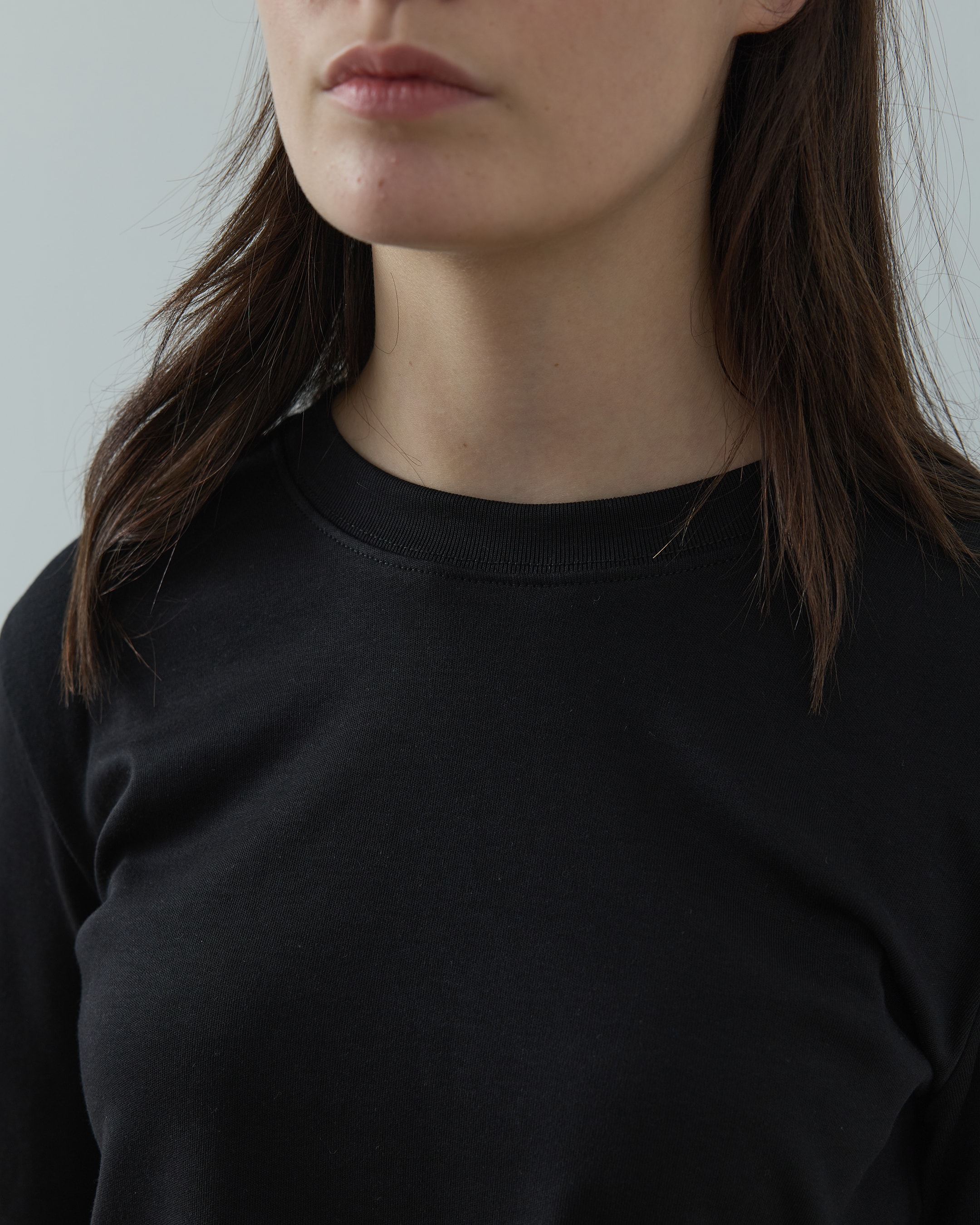 Elen Uzun Kol Tişört - Siyah