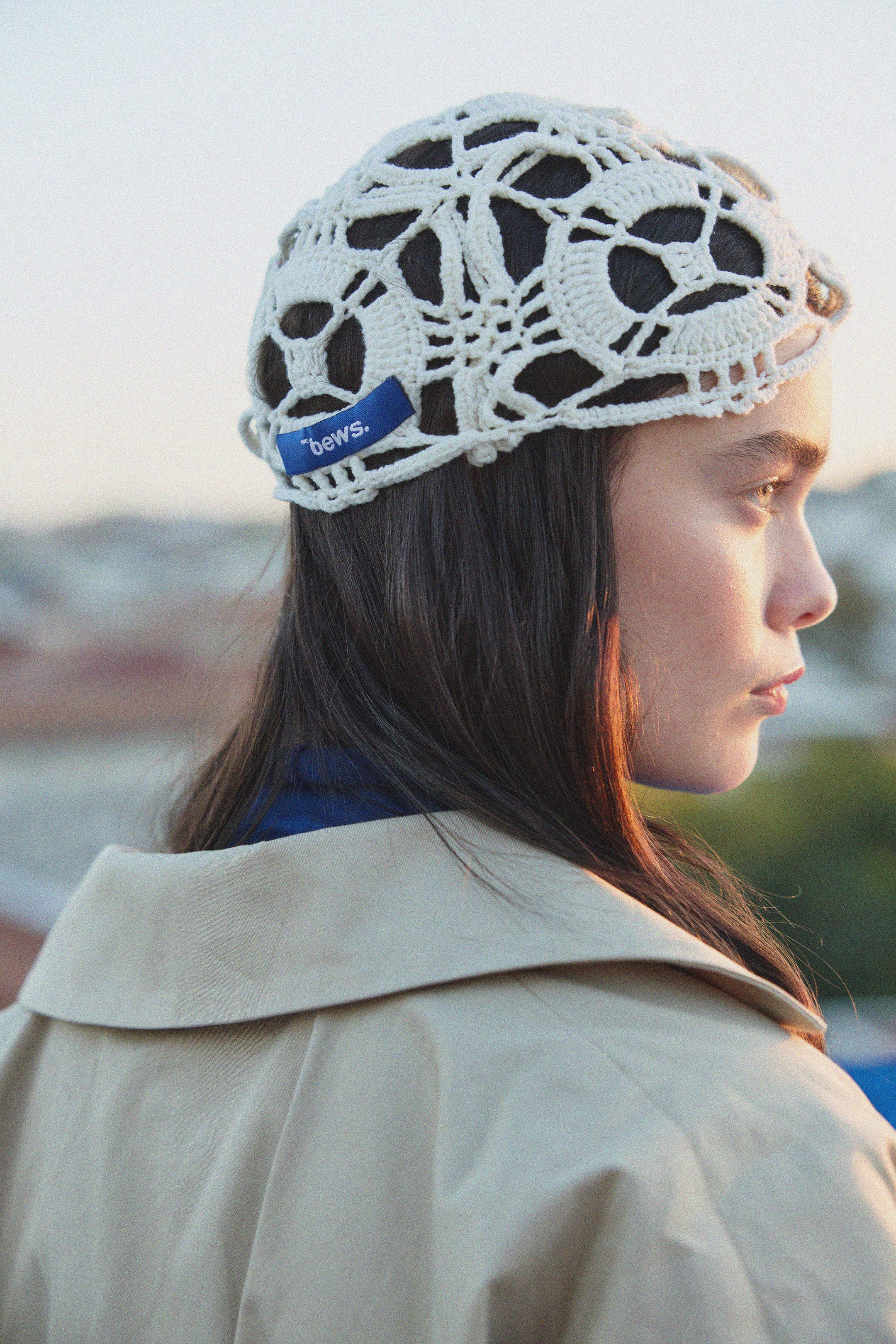 Dantel Başlık - Ekru