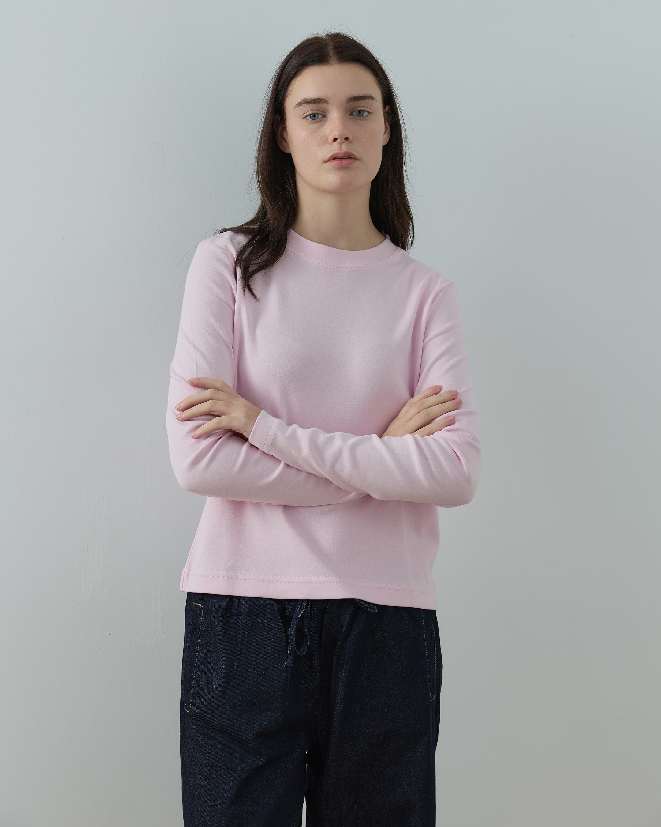 Elen Uzun Kol Tişört - Pembe