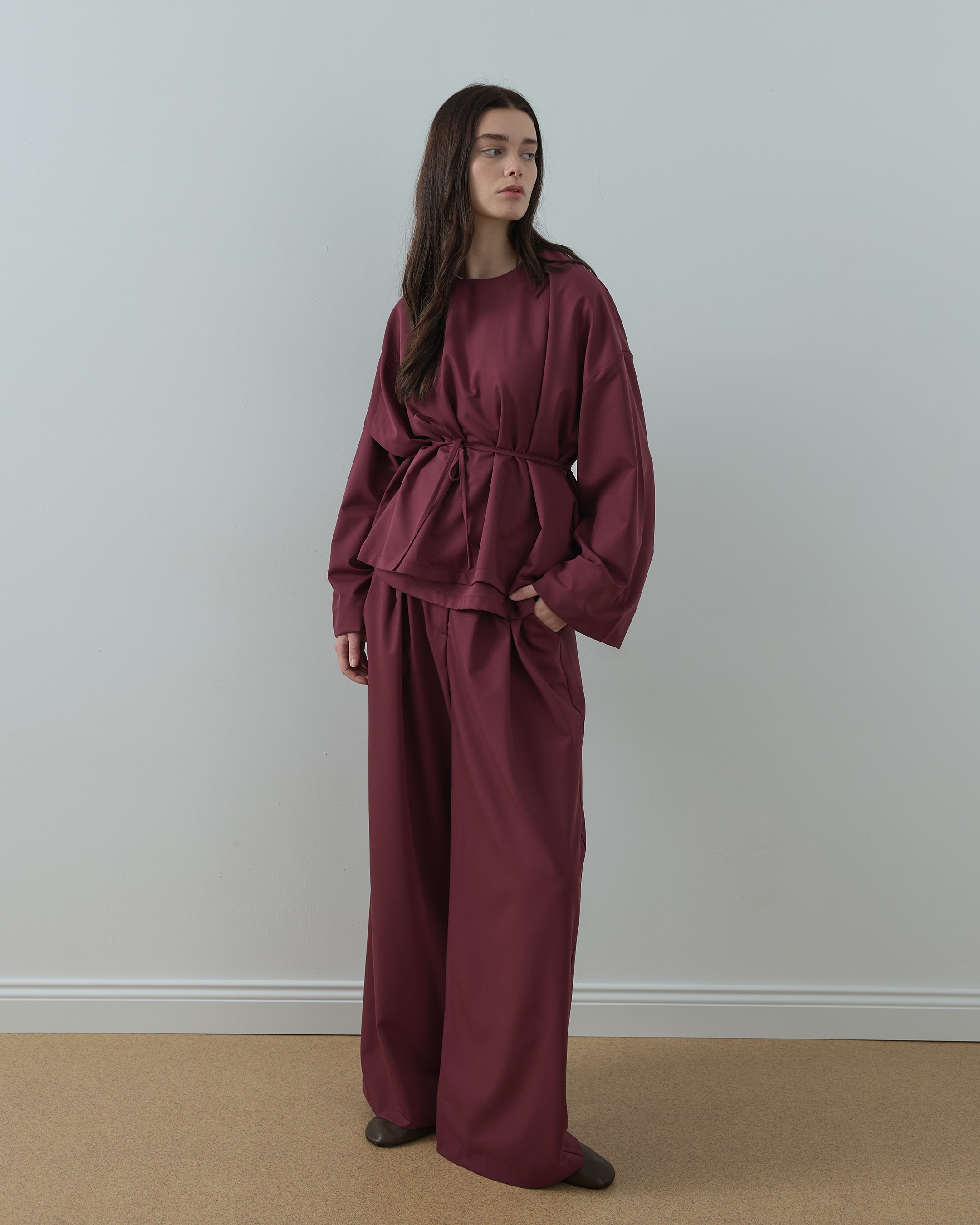 Noya Pantolon - Soft Bordo