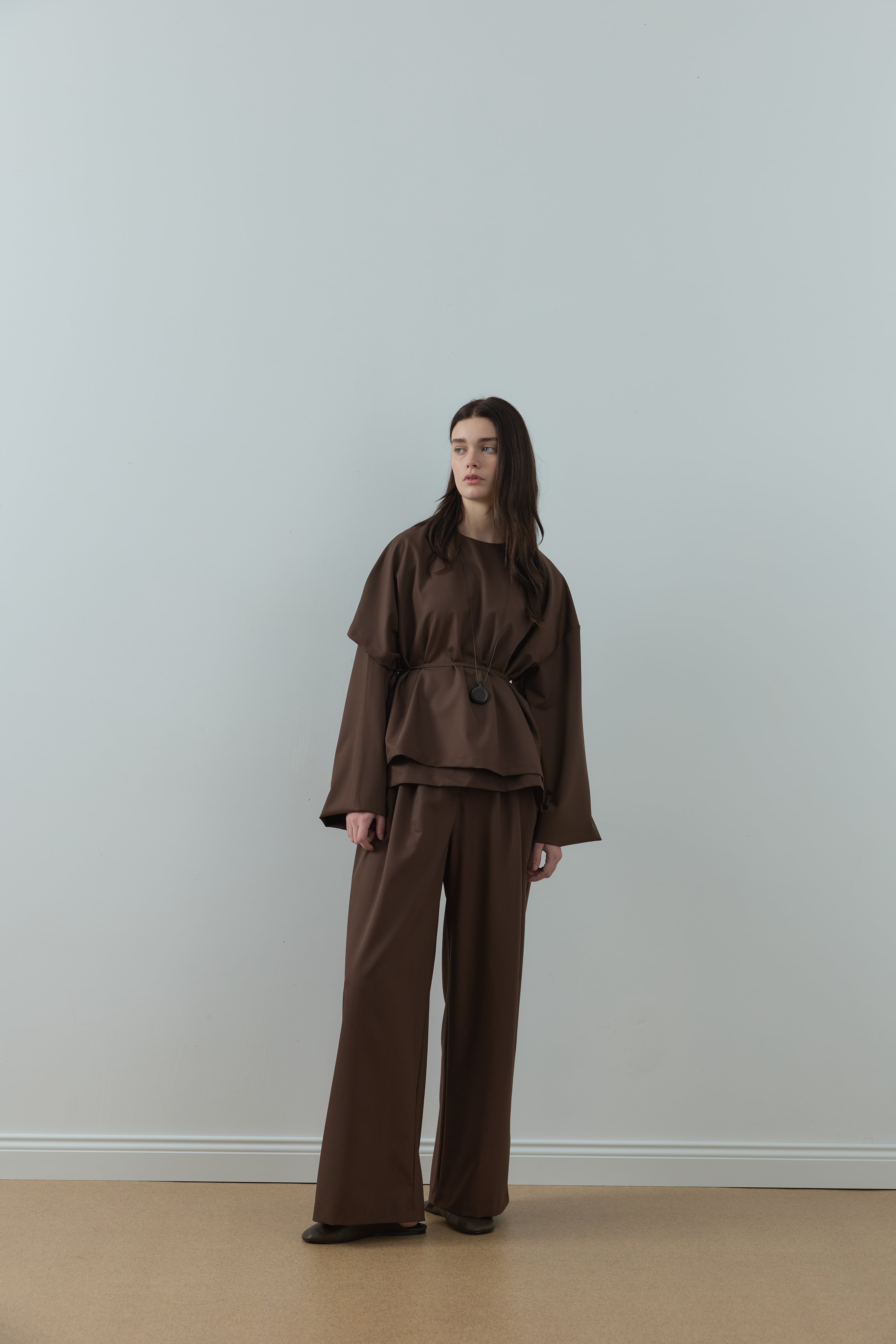 Noya Bluz - Kahverengi