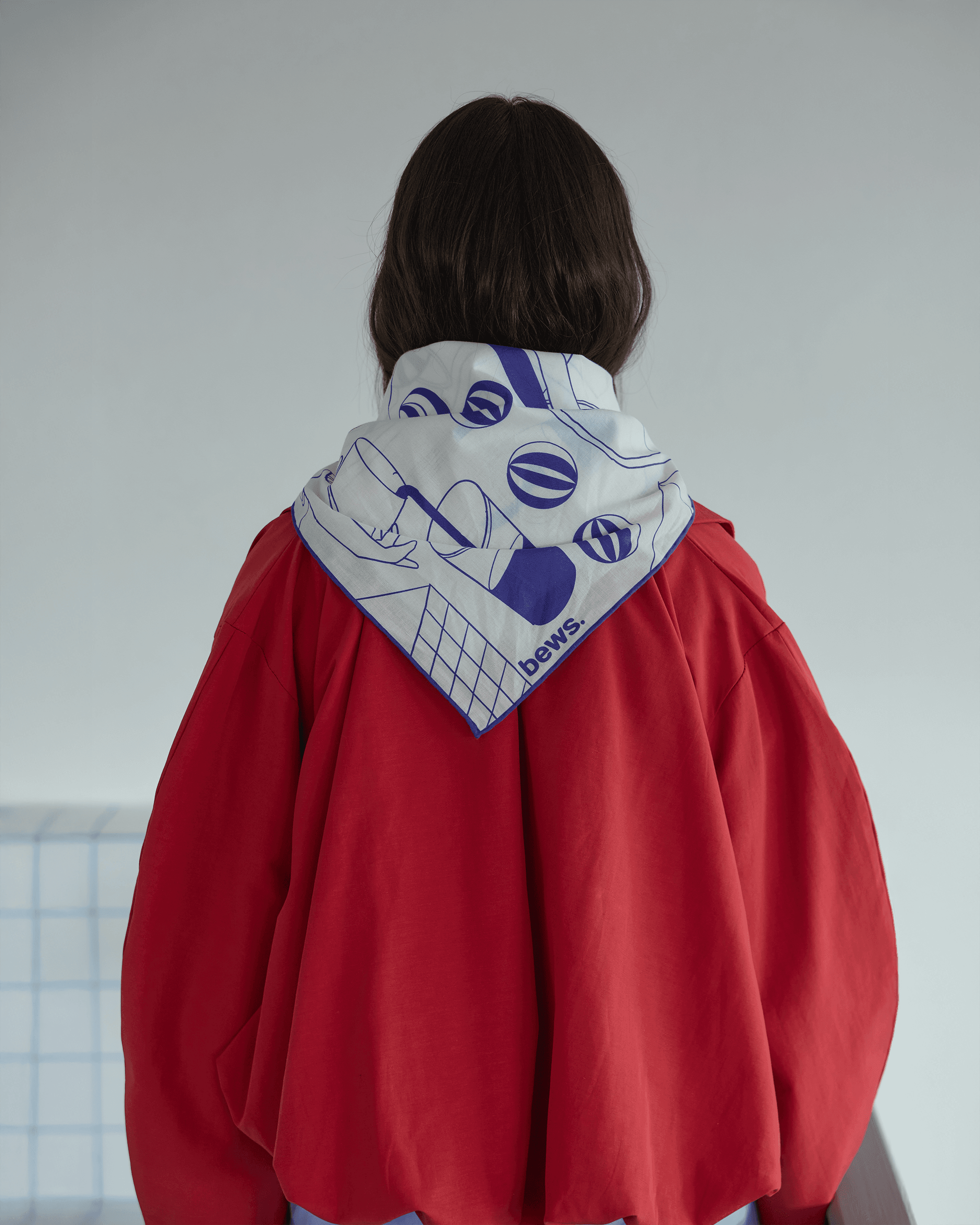 Coffee Fular - Saks Mavi