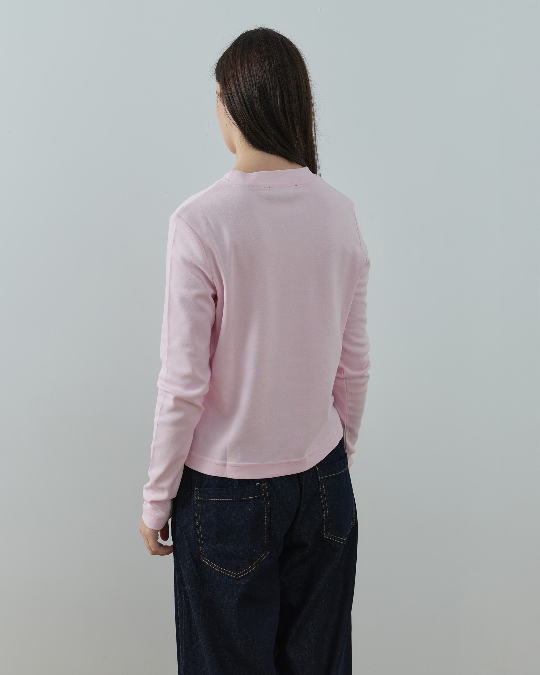 Elen Uzun Kol Tişört - Pembe