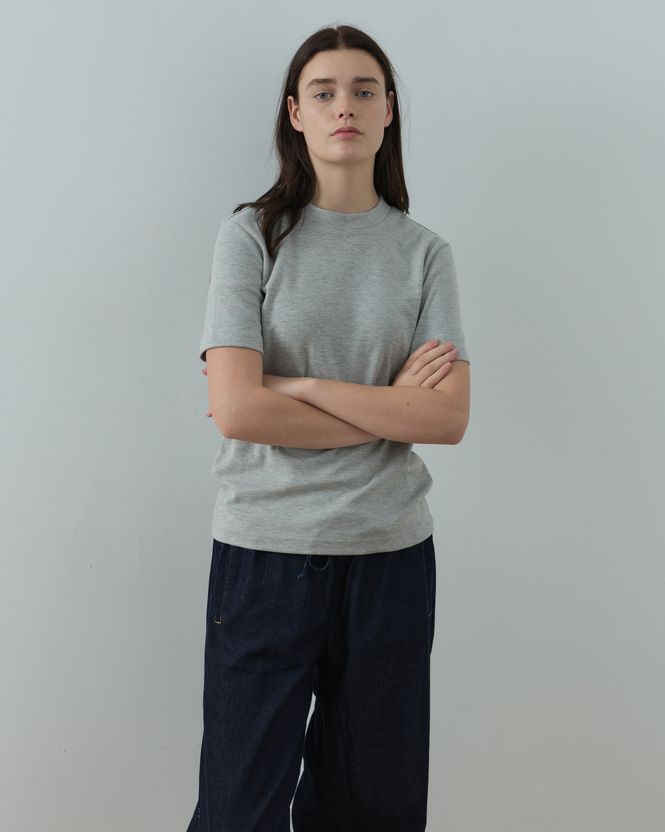 Mera Kısa Kol Tişört - Gri