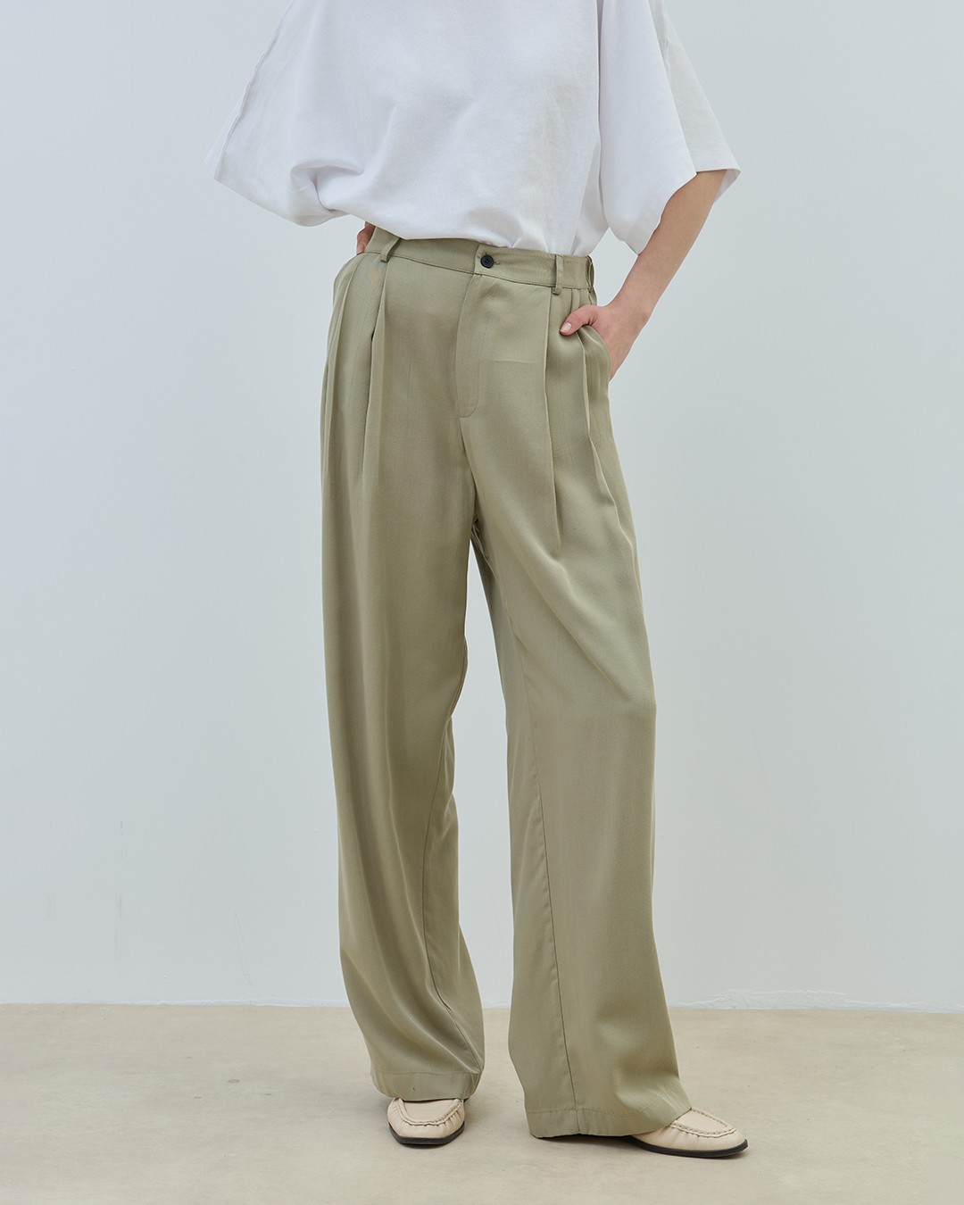 Petra Tencel Pantolon - Çağla