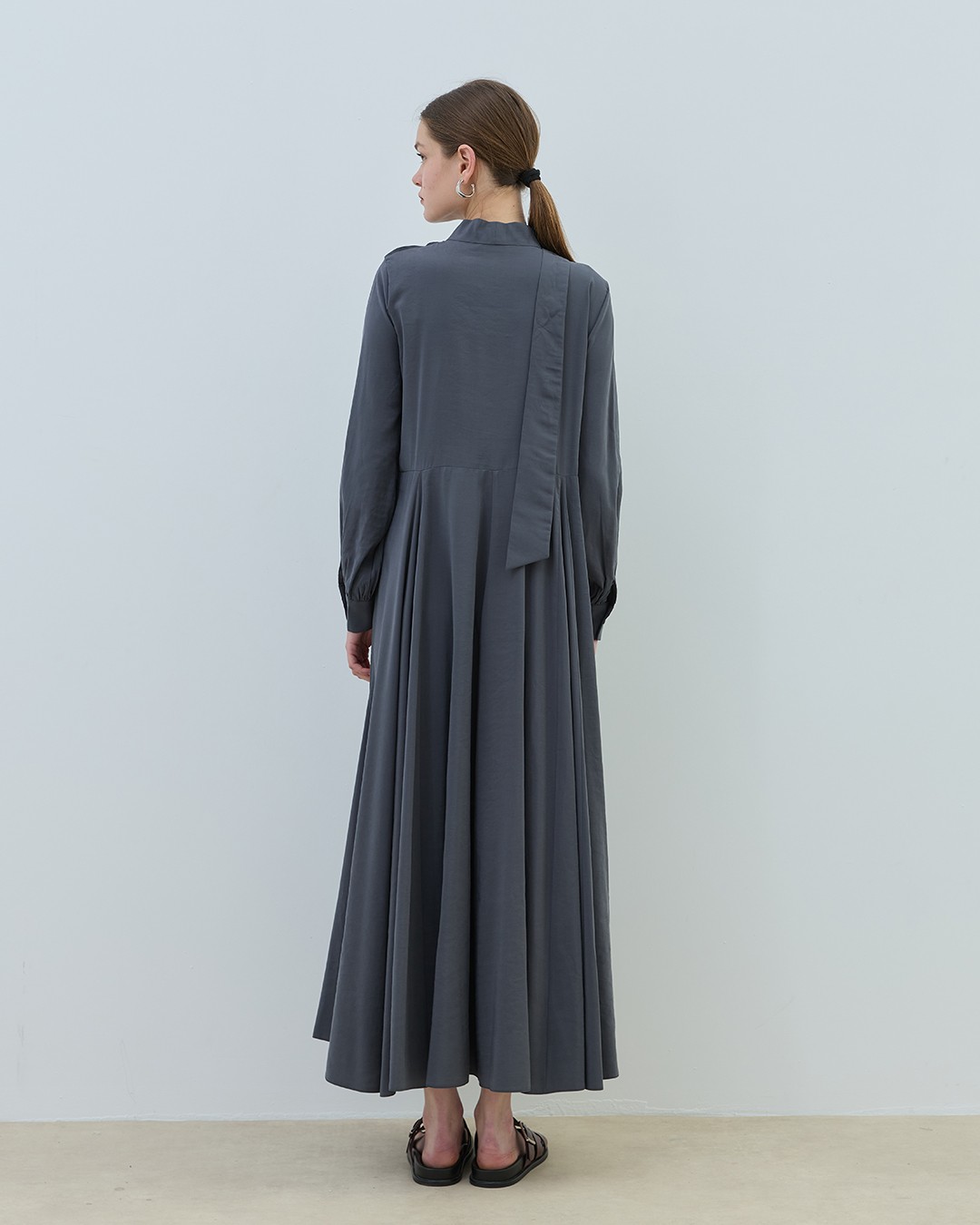 Tiny Modal Elbise - Antrasit