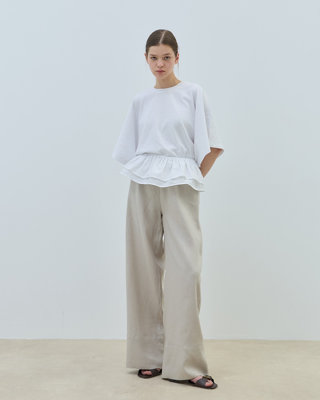 Ruffle Aksesuar - Beyaz