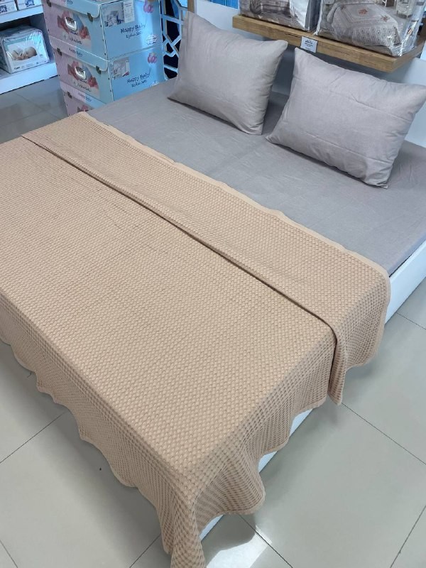Çift Kişilik Battal Boy Havuzlu % 100 Pamuklu Pike Takımı