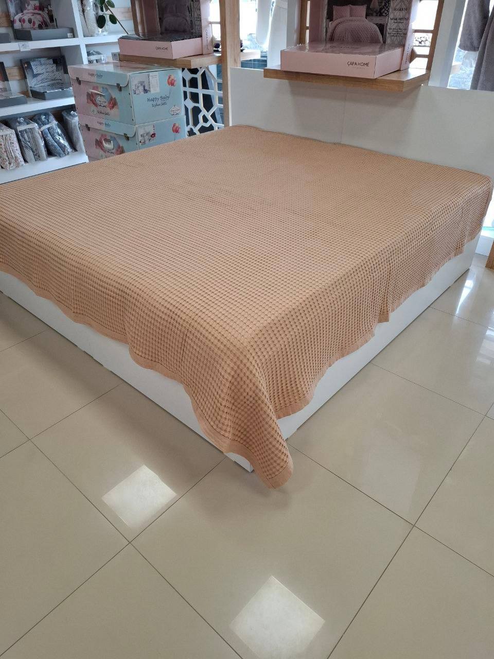 Çift Kişilik Battal Boy Pamuk Havuzlu Tek Pike 