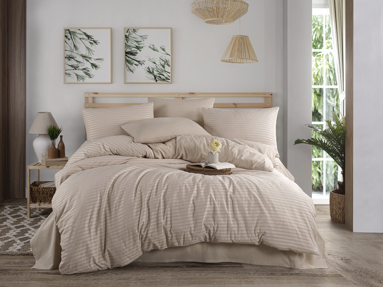 Naturel Series Çift Kişilik Pamuklu Nevresim Takımı