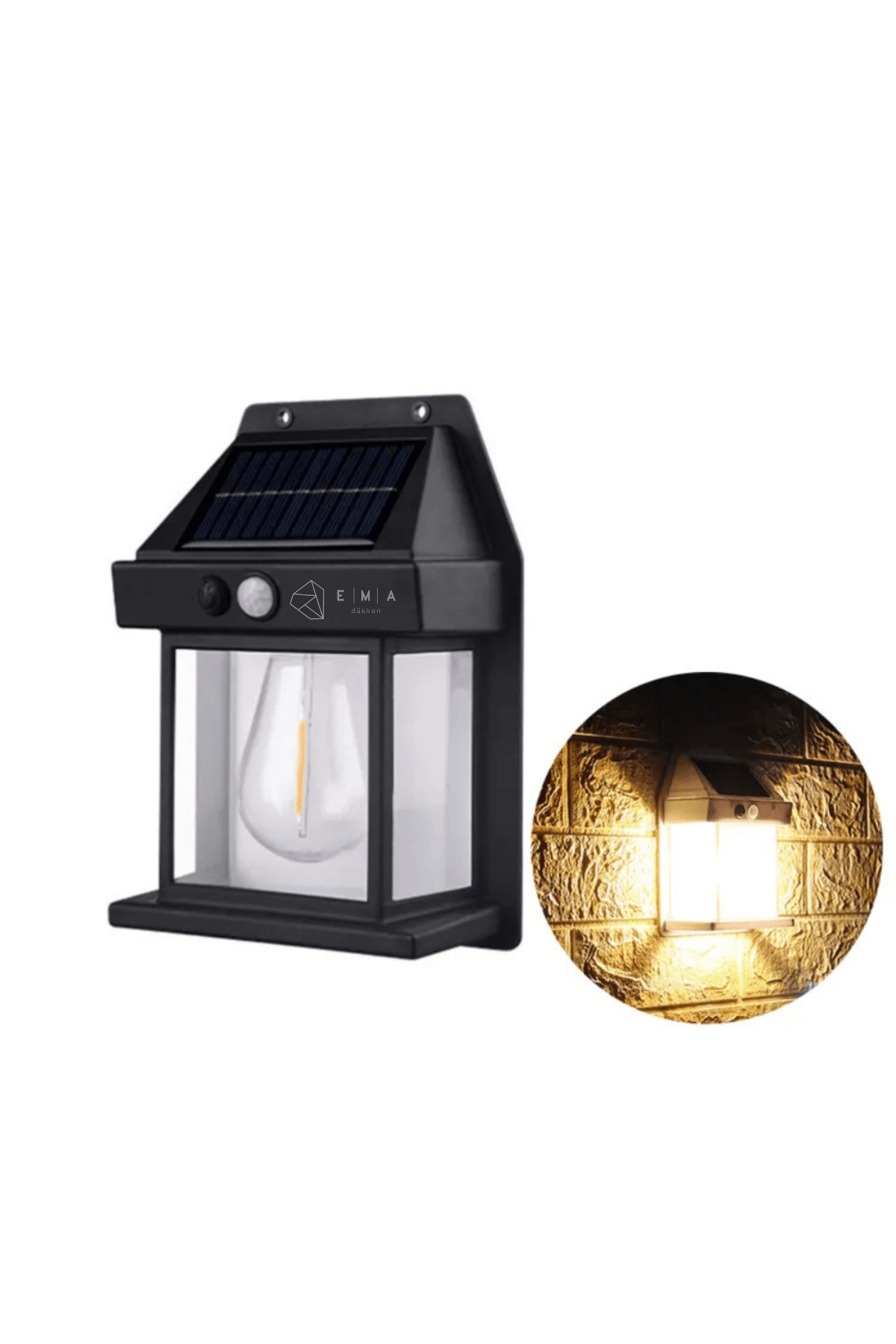 12W Solar Dekoratif Bahçe Armatürü