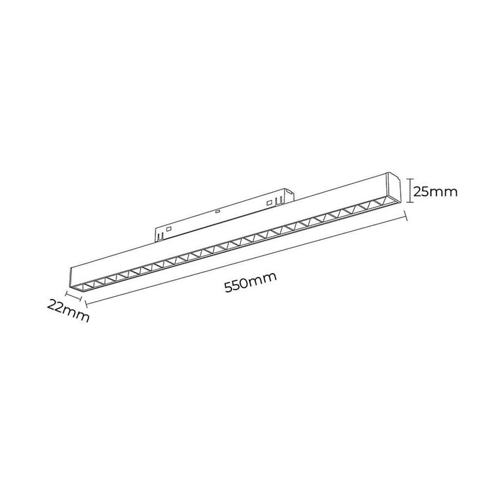 Forlife Silver Lensli Magnet Armatür 24W 4000K Ilık Beyaz FL-5514 S