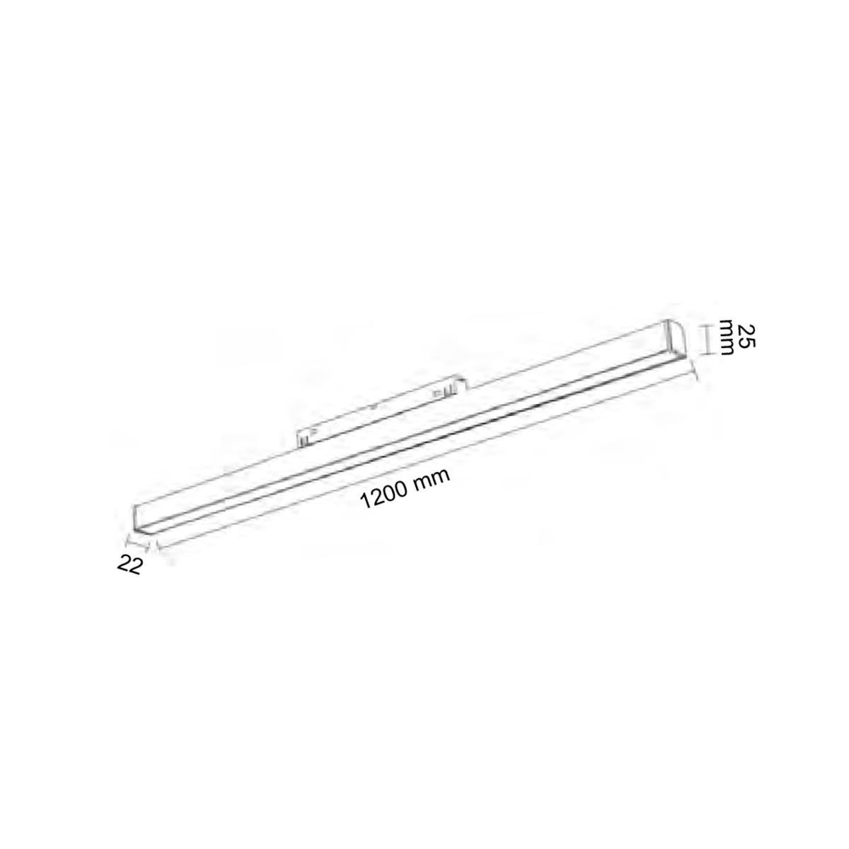 Forlife Opak Difüzörlü Magnet Armatür 40W 4000k Ilık Beyaz FL-6604