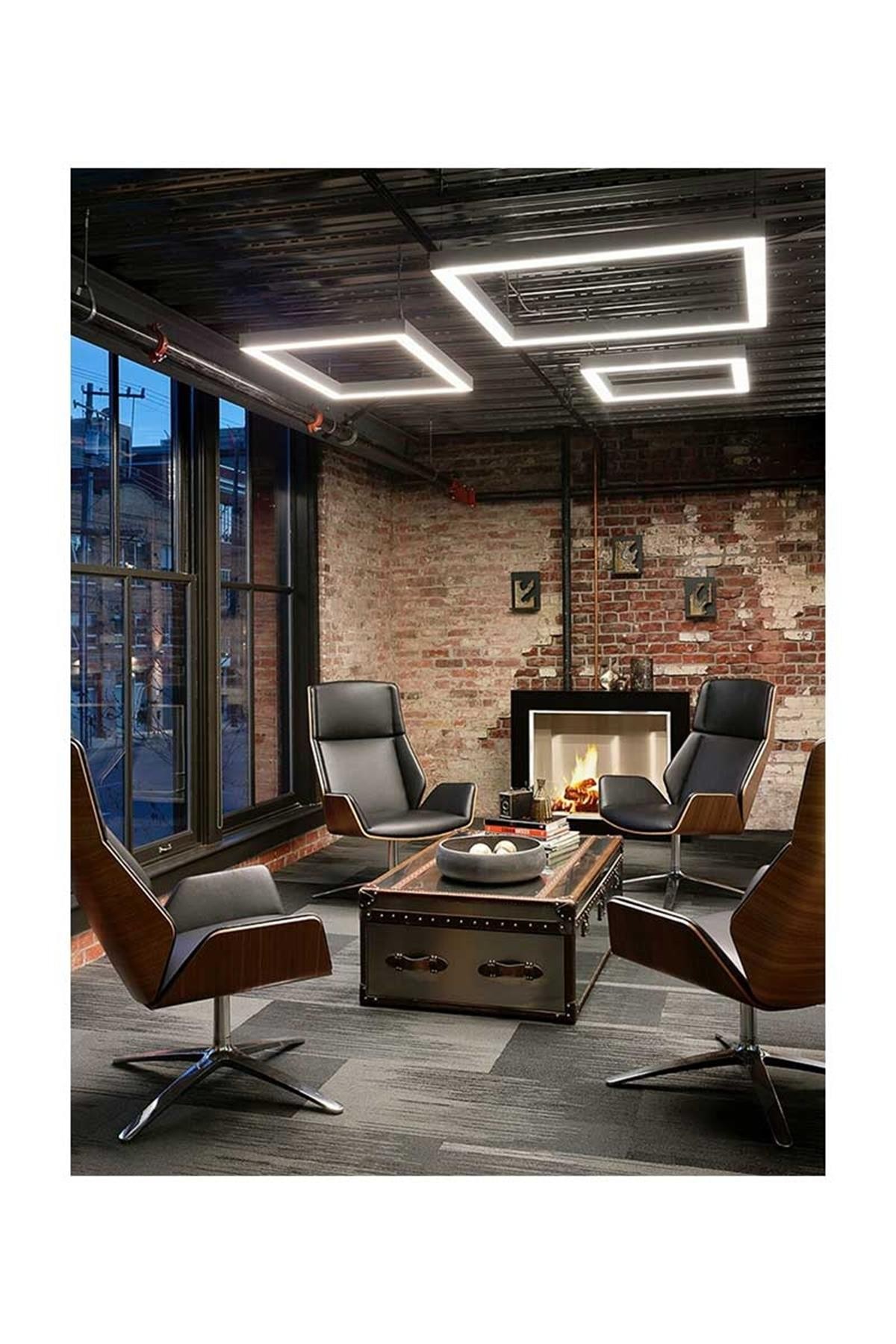 Forlife Kare Linear Armatür 100X100Cm 130W 6500K Beyaz Fl-99024