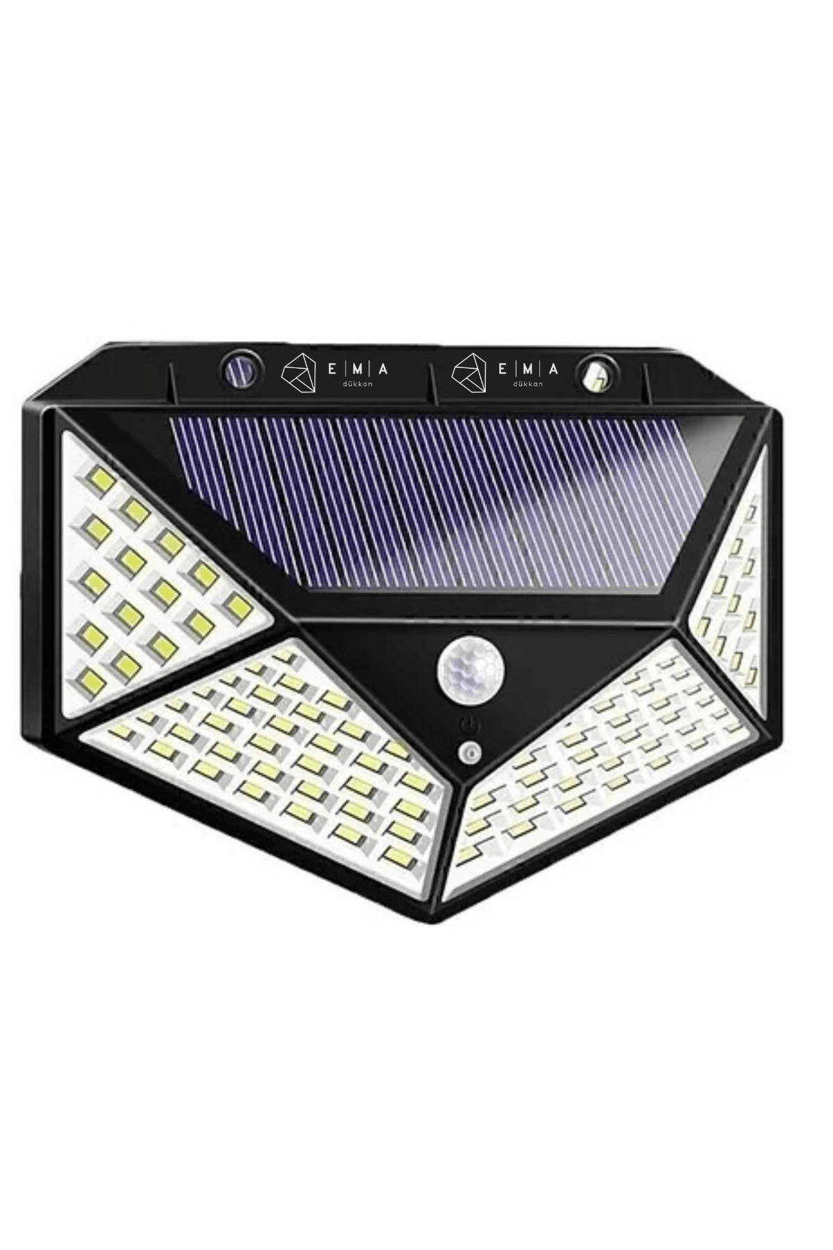 Solar Sensörlü Duvar Apliği 40W | Güneş Enerjili IP65 Dış Mekan Lamba