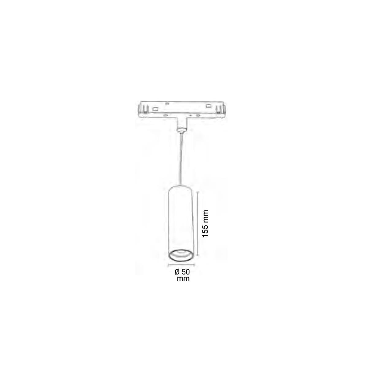 Forlife Magnet Sarkıt Armatür 6W 4000k Ilık Beyaz FL-6673