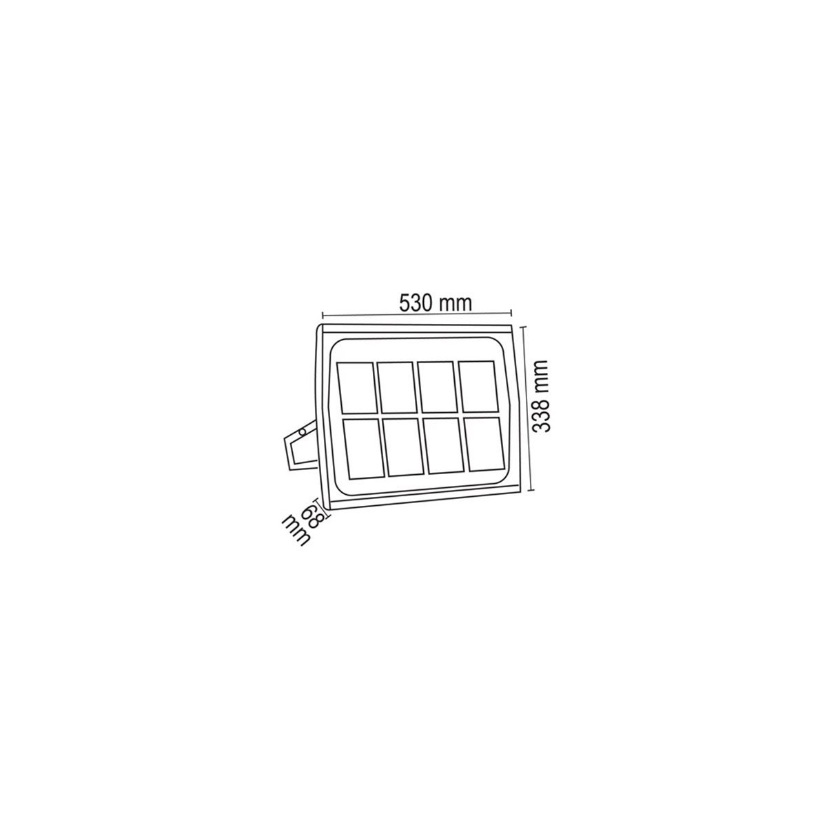 Smd Yüksek Watt Projektör 400W 6500K Beyaz Fl-4001