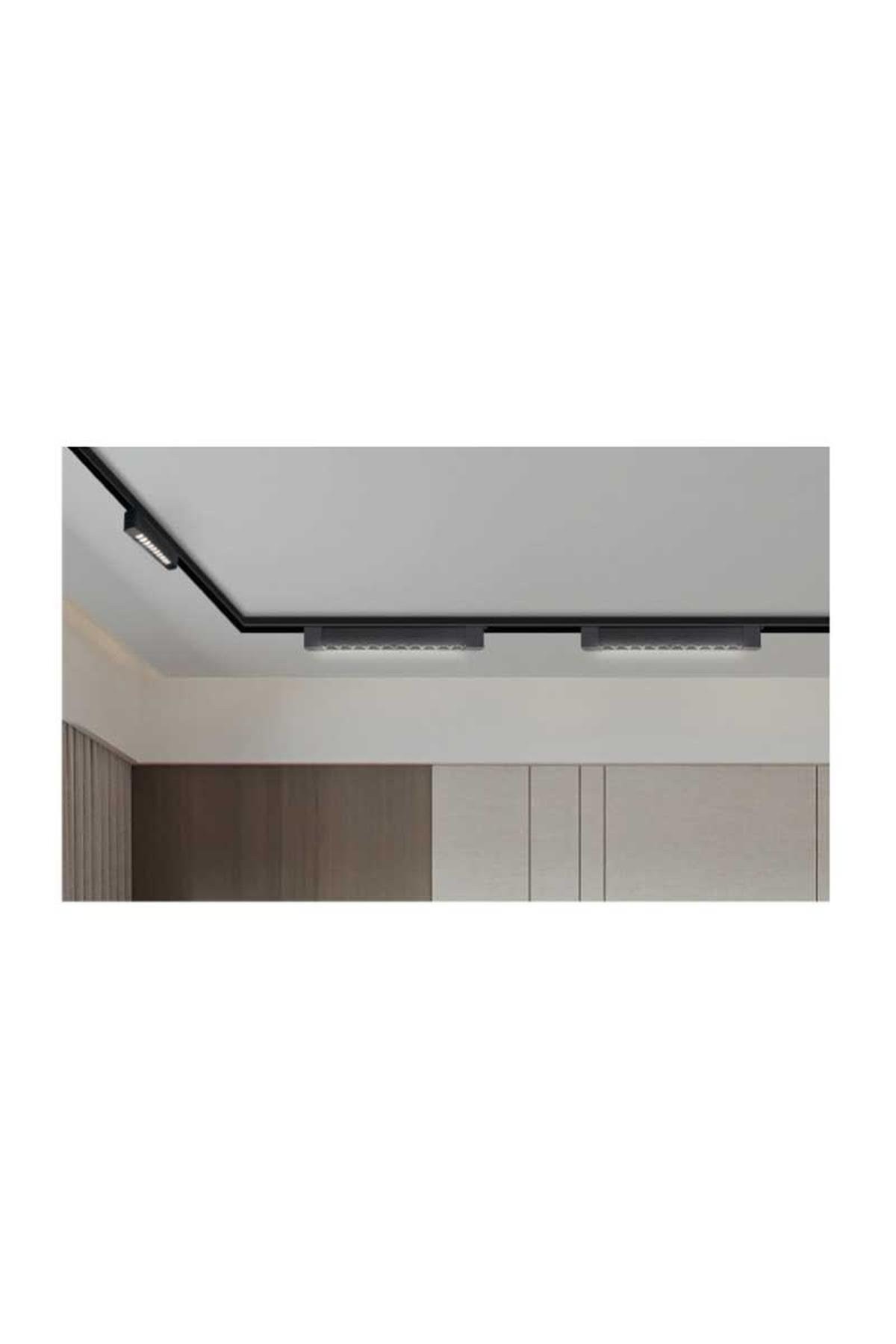 Forlife Siyah Kasa Siyah Lensli Ray Armatürü 20W 4000K Ilık Beyaz Fl-5582 Sb