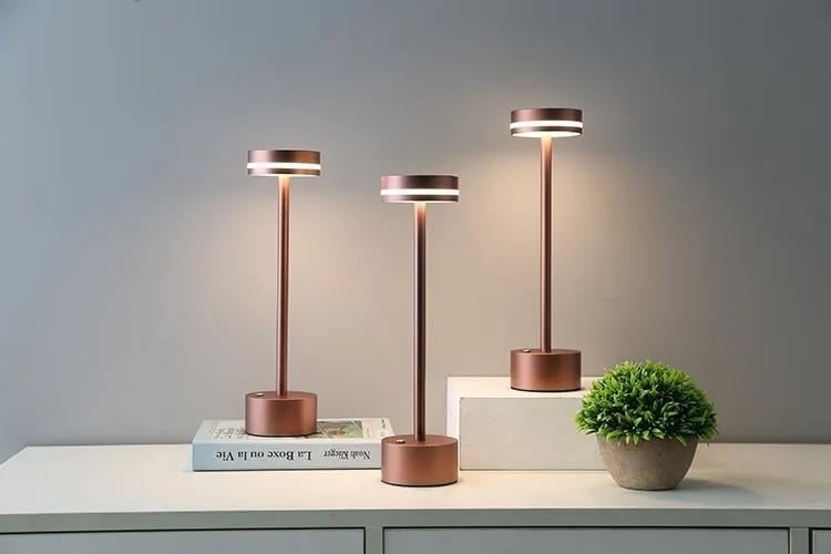 Forlife Göksu Dekoratif Şarjlı Led Masa Lambası Rose Gold FL-8065