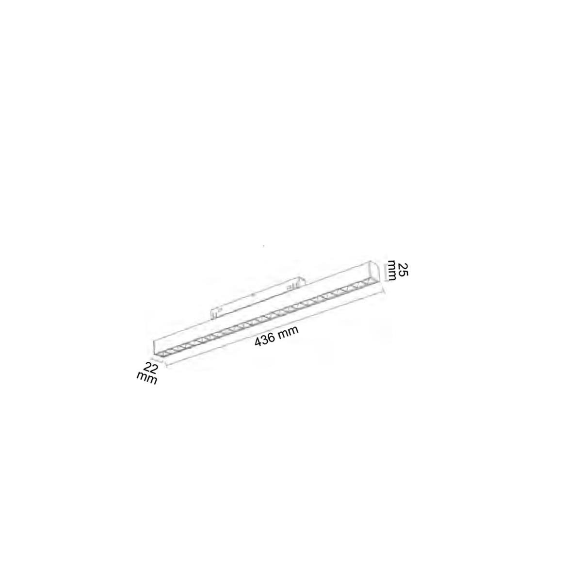 Forlife Rose Kompakt Lensli Magnet Armatür 24W 4000k Ilık Beyaz FL-6614 R