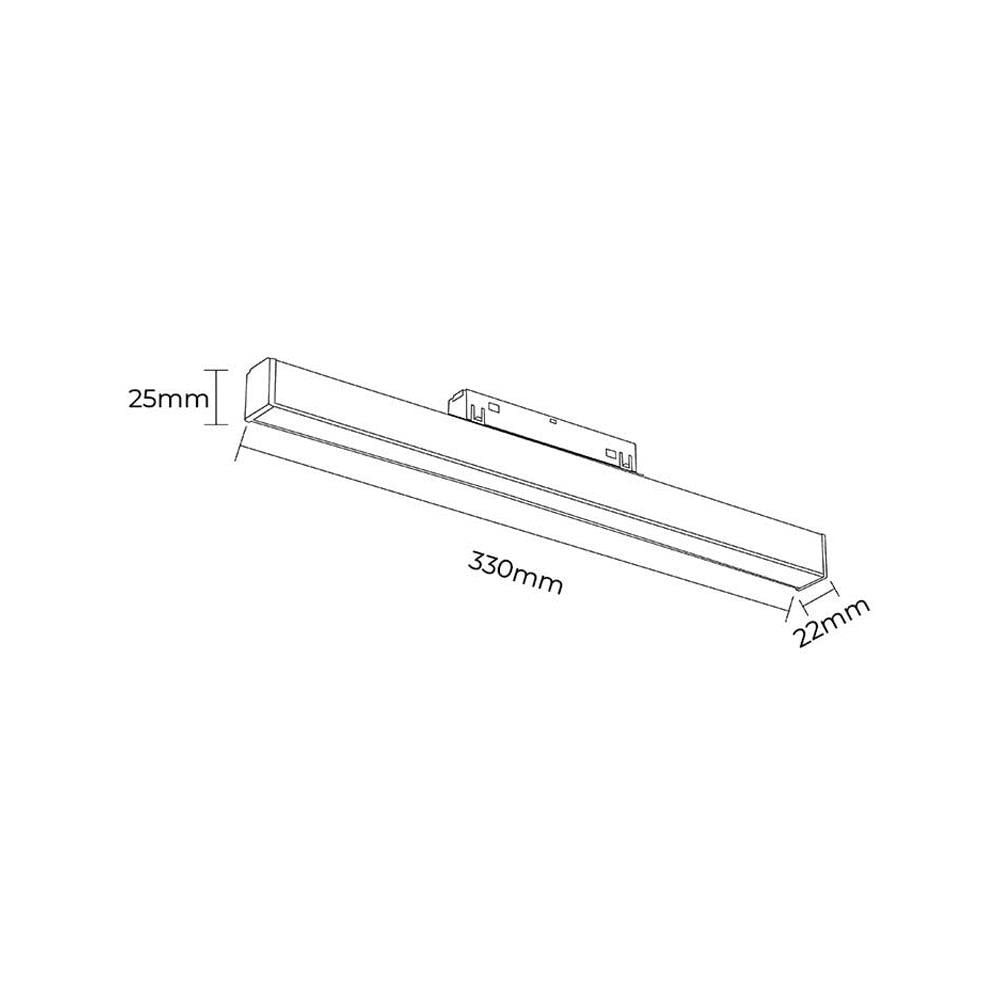 Forlife Opak Difüzörlü Magnet Armatür 12W 3200K G.ışığı FL-5502