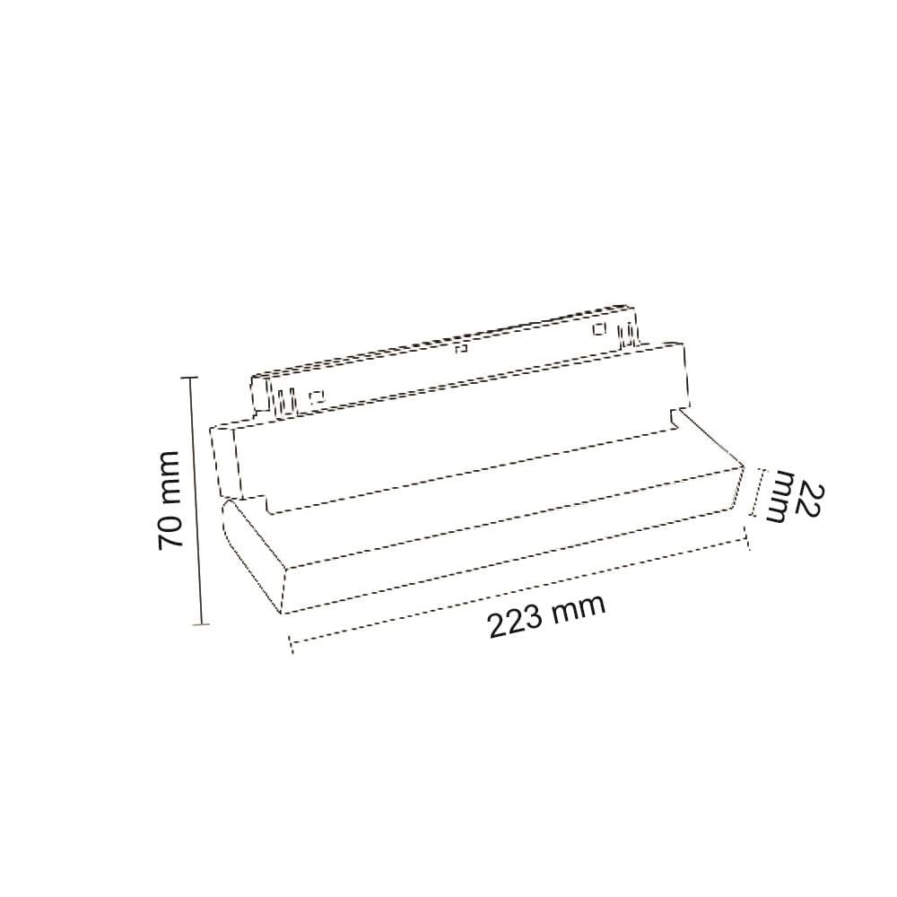 Forlife Opak Difüzörlü Hareketli Magnet Armatür 12W 3200K Gün Işığı FL-6682