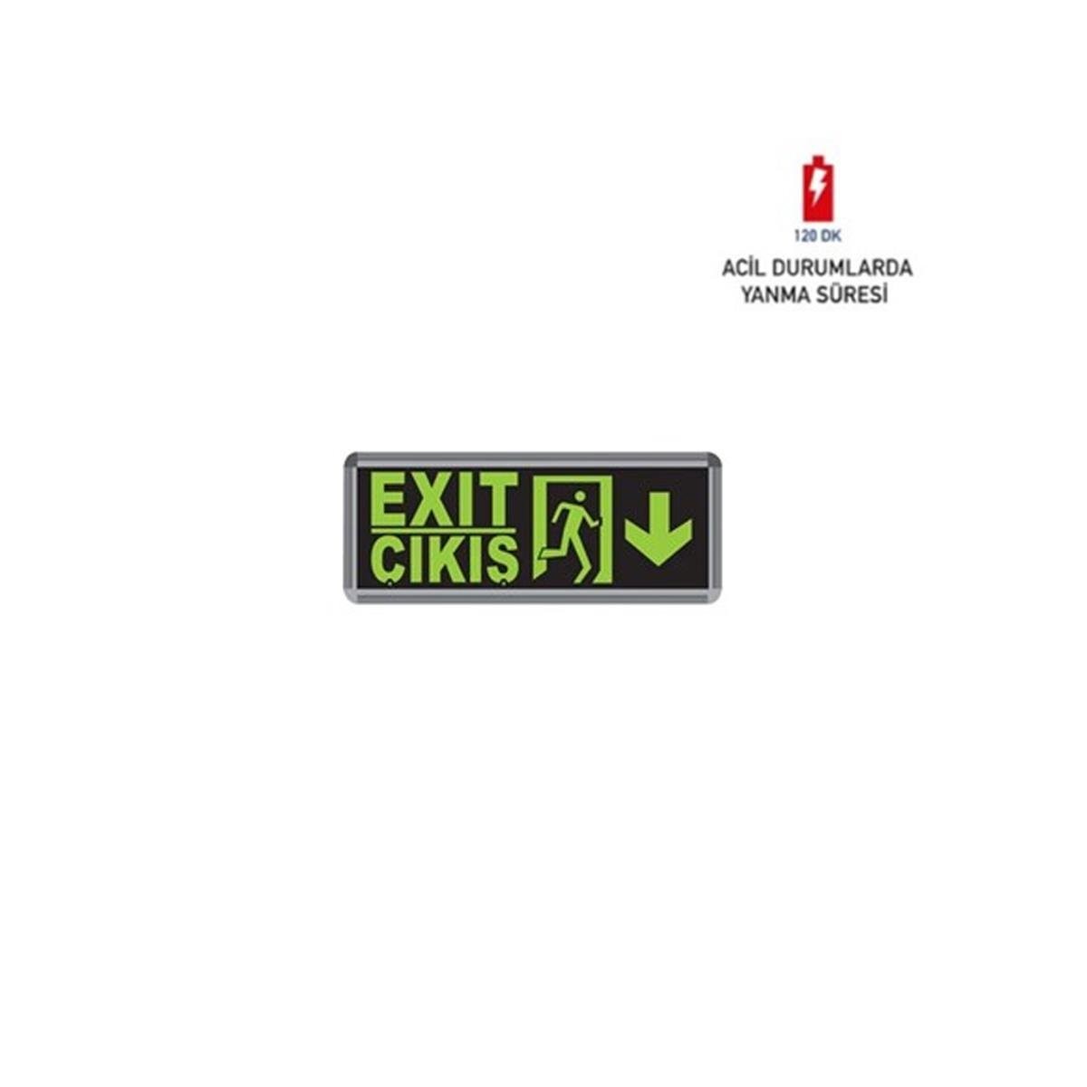 Exit Acil Çıkış Armatürü 3W Fl-9002