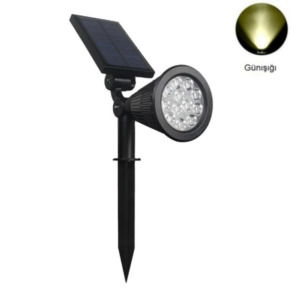 Forlife Solar Bahçe Çim Armatürü 18W 3200K Günışığı Fl-3126