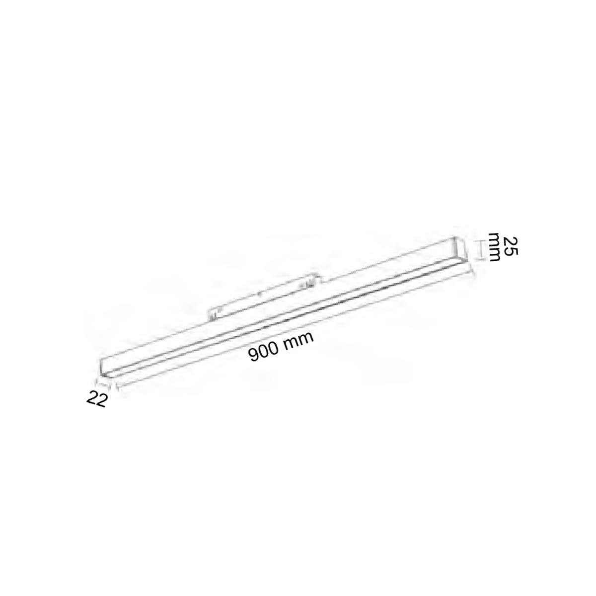 Forlife Opak Difüzörlü Magnet Armatür 30W 4000k Ilık Beyaz FL-6603