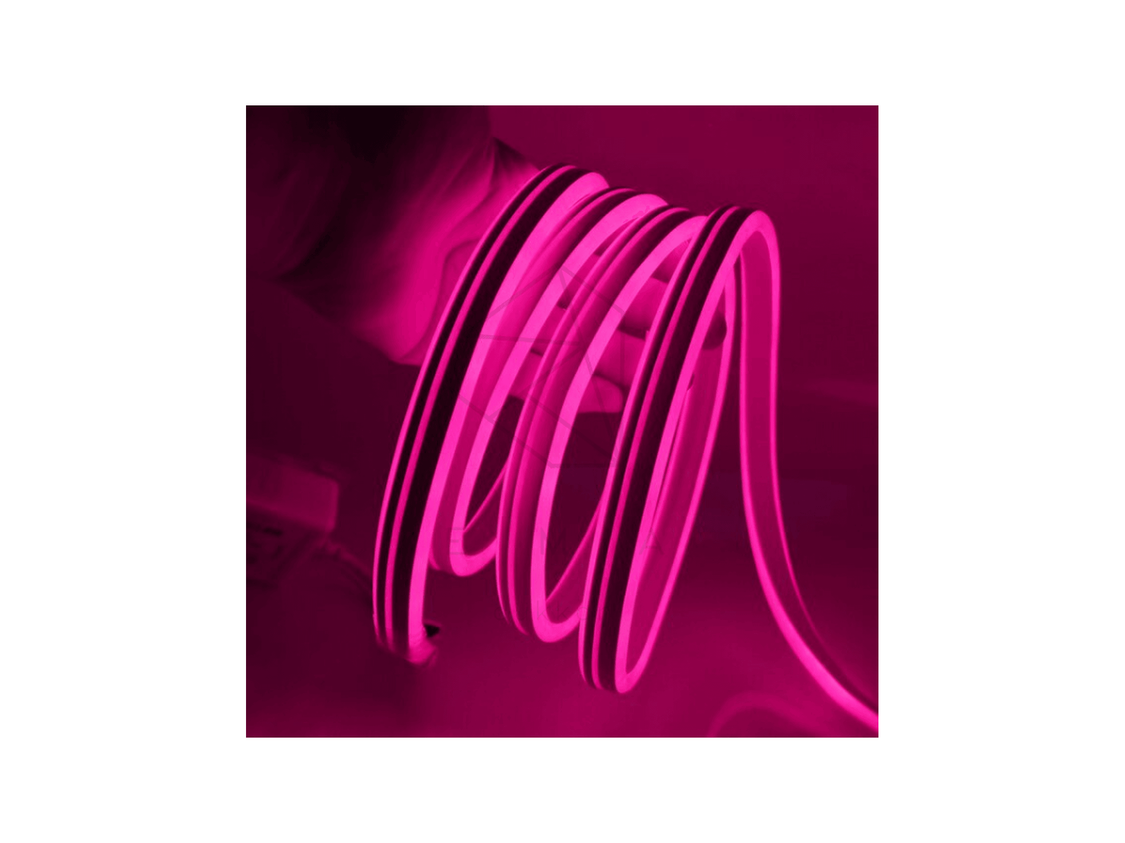 220 Volt Pembe Neon Şerit Led