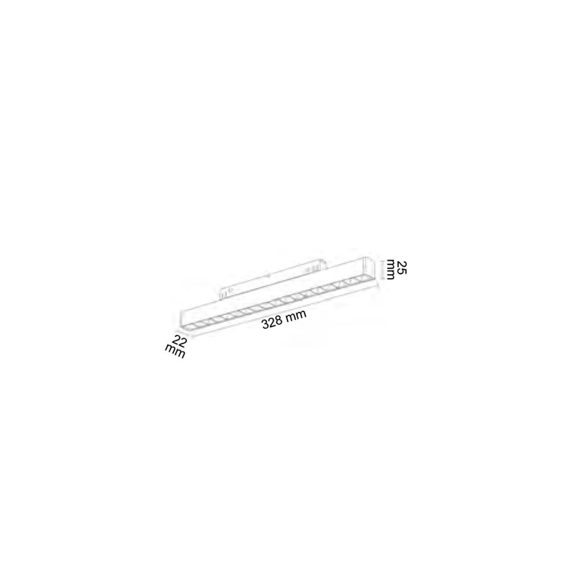 Forlife Silver Kompakt Lensli Magnet Armatür 18W 3200k Gün Işığı FL-6613 S
