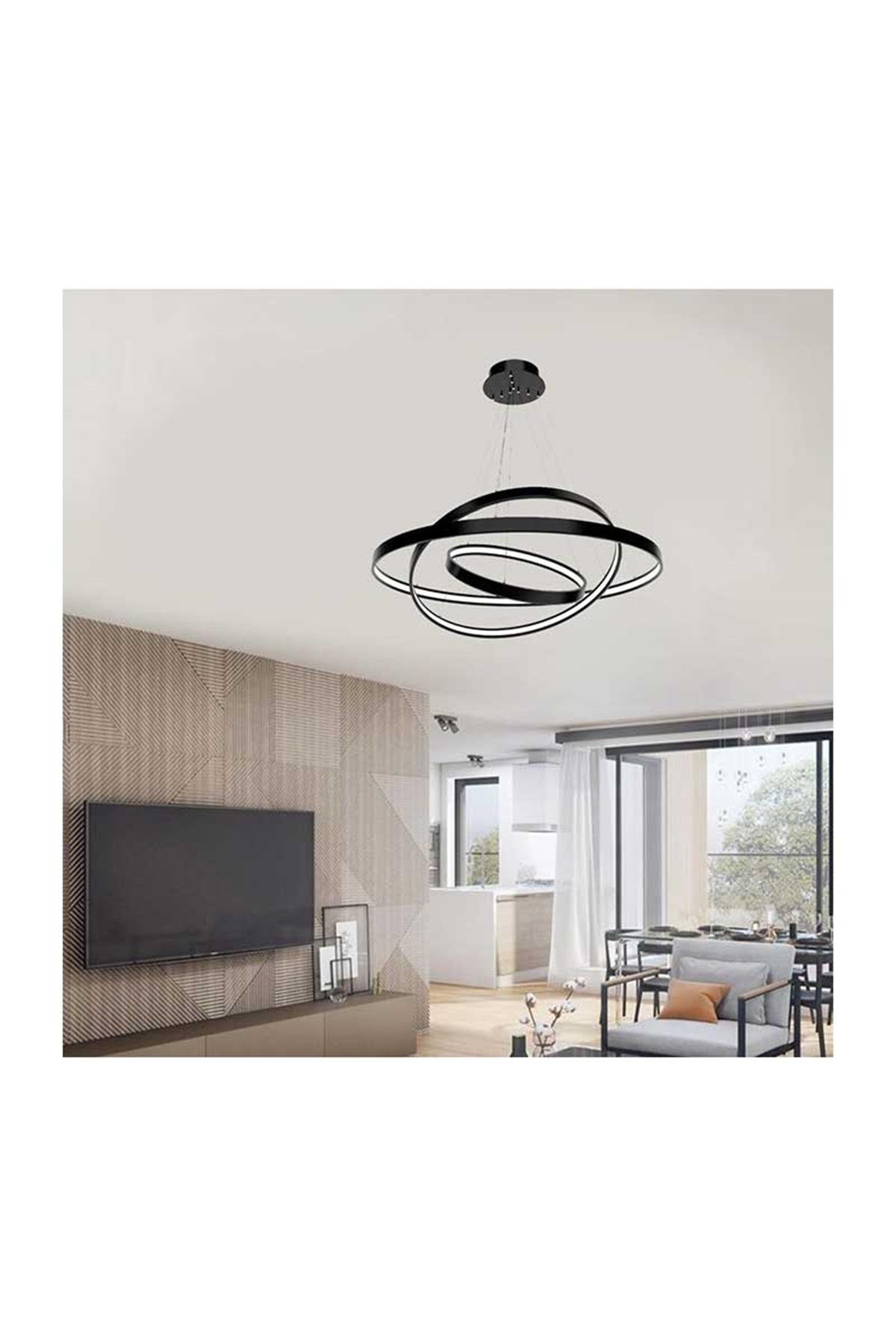 Forlife Linear Armatür 30-50-70Cm Yuvarlak Satürn 95W 6500K Beyaz Fl-99080