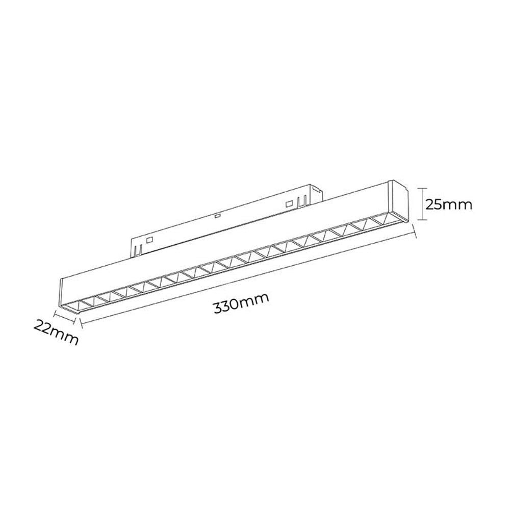 Forlife Silver Lensli Magnet Armatür 18W 4000K Ilık Beyaz FL-5513 S