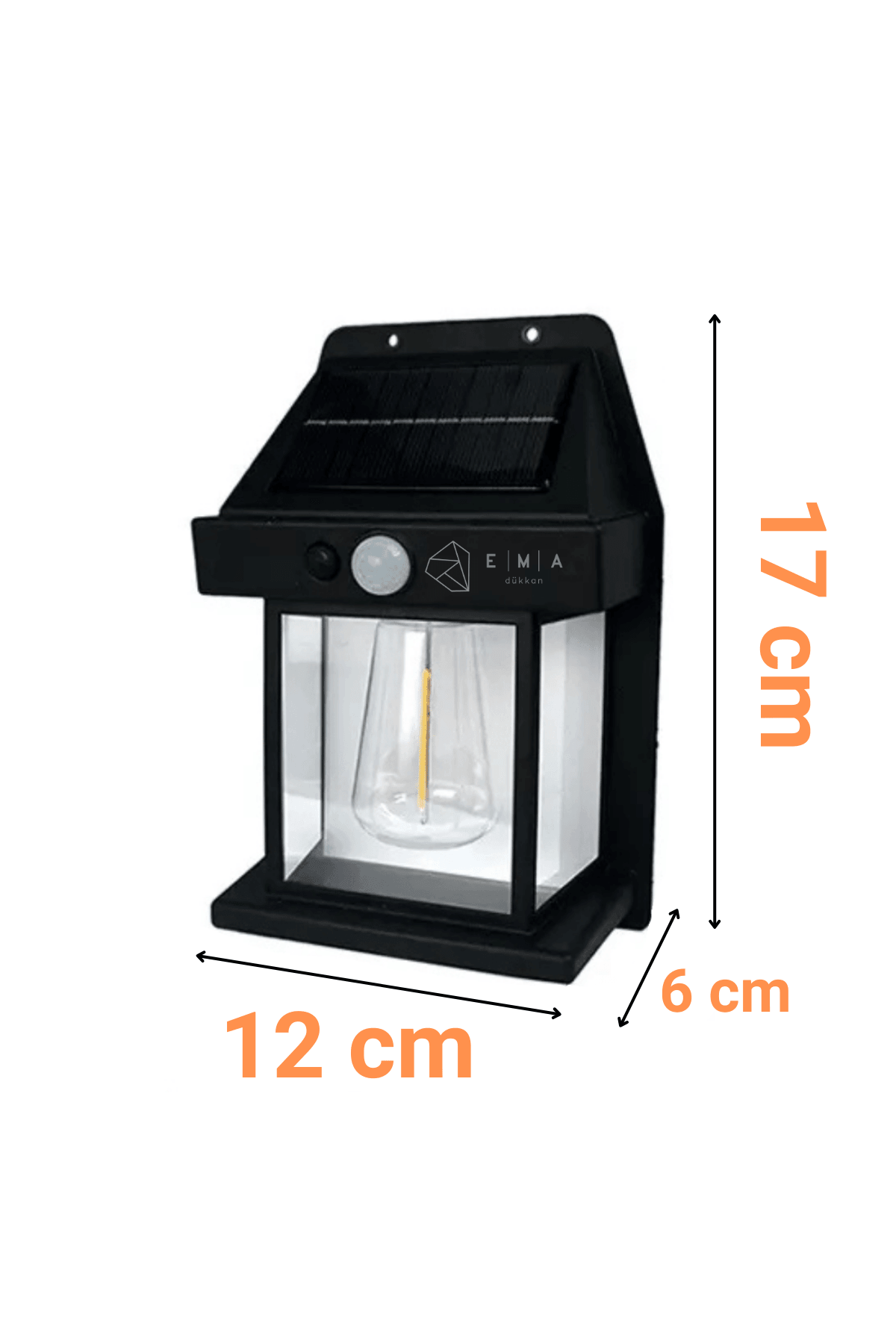 12W Solar Dekoratif Bahçe Armatürü