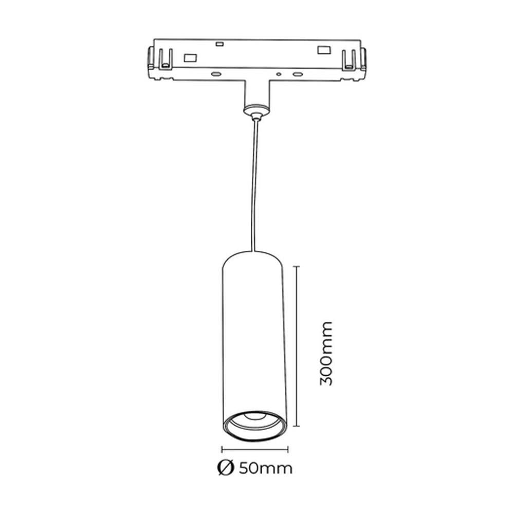 Forlife Magnet Sarkıt Armatür 12W 6500K Beyaz FL-5574