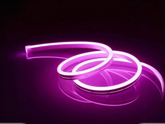12 Volt Pembe Neon Şerit Led