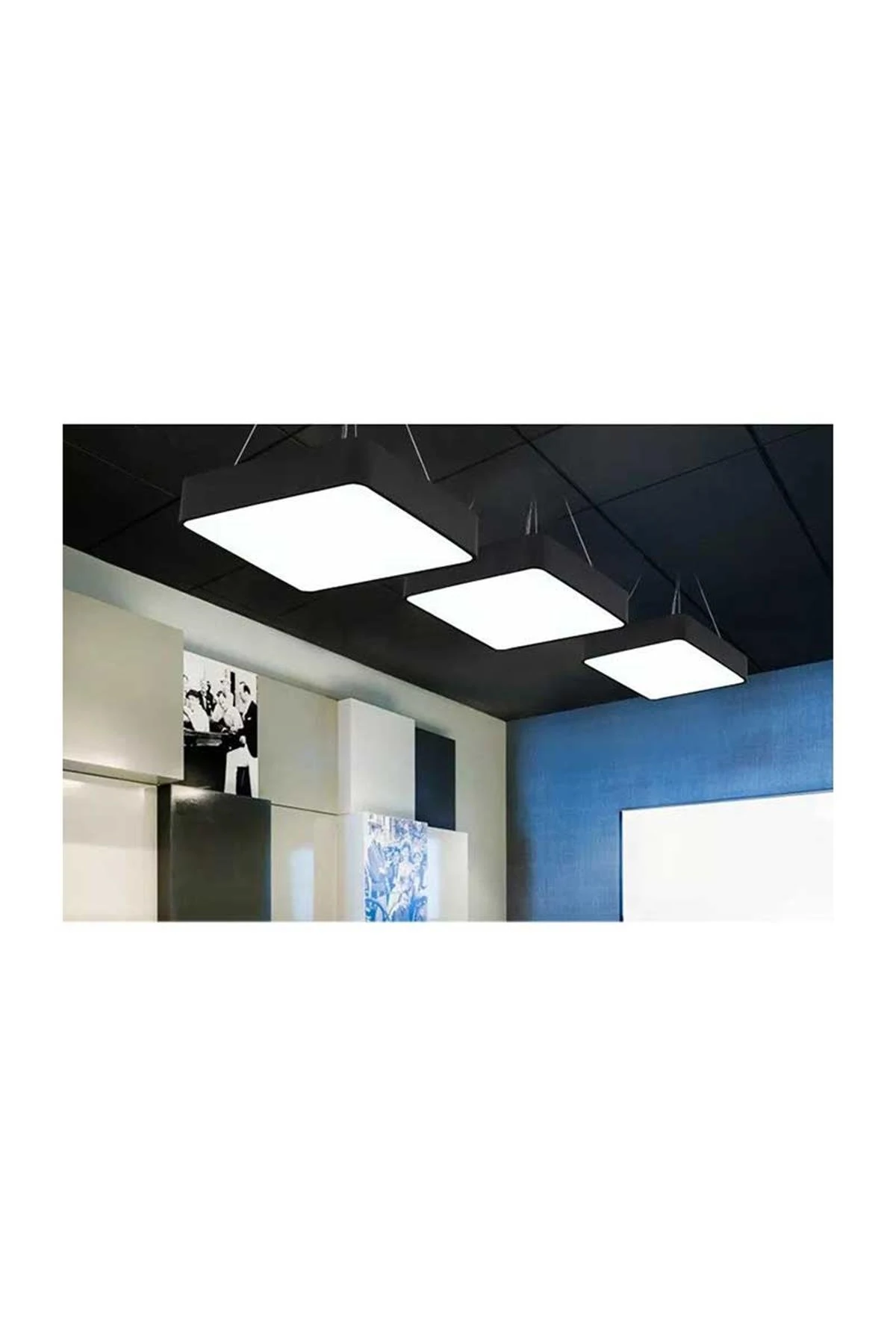 Forlife Kare Davul Linear Armatür 90x90cm 140W 6500k Beyaz FL-99070