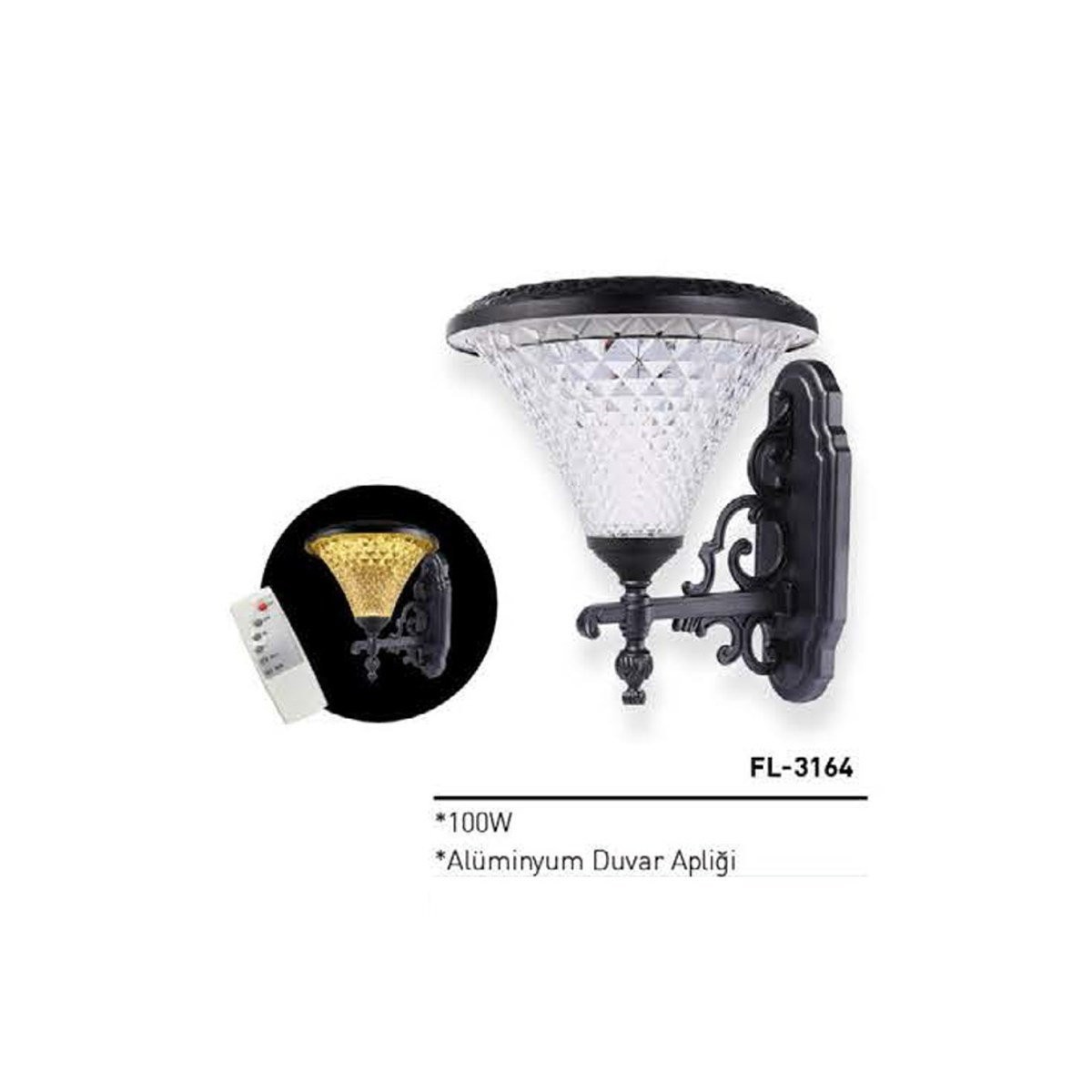 Forlife Solar Güneş Enerjili Sokak Armatürü 100W Fl-3164