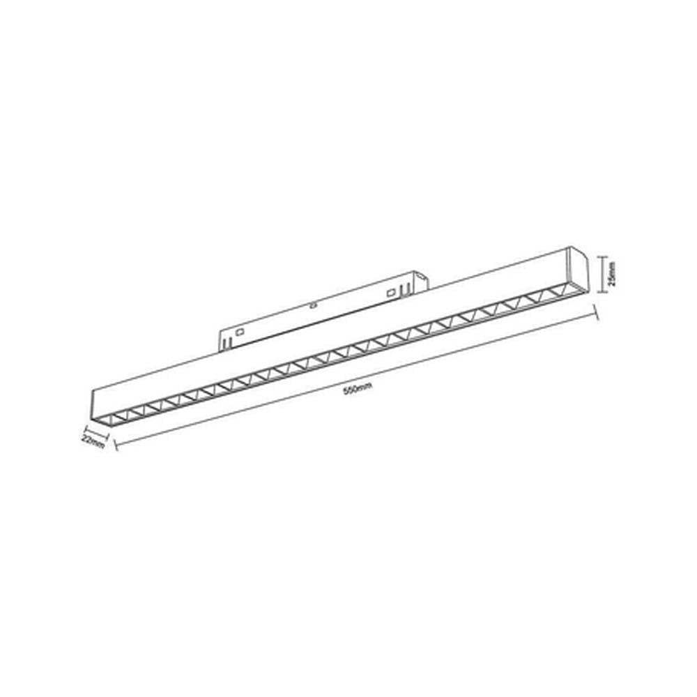 Forlife Silver Lensli Dimlenebilir Magnet Armatür 24W 6500K Beyaz FL-5514 SD