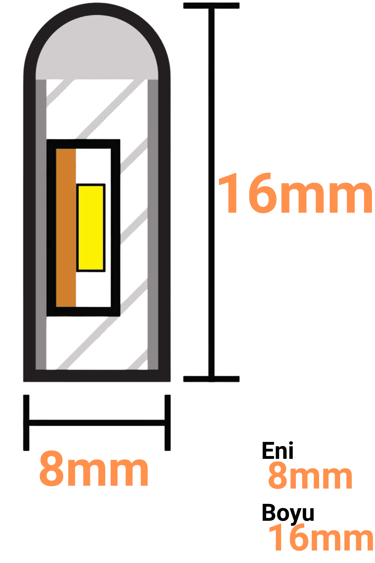 220 Volt Limon Sarısı Neon Şerit Led